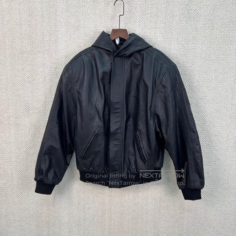 Balenciaga Balenciaga Black Leather Jacket with Embossed Shoulder Pad Size US M / EU 48-50 / 2 - 1 Thumbnail