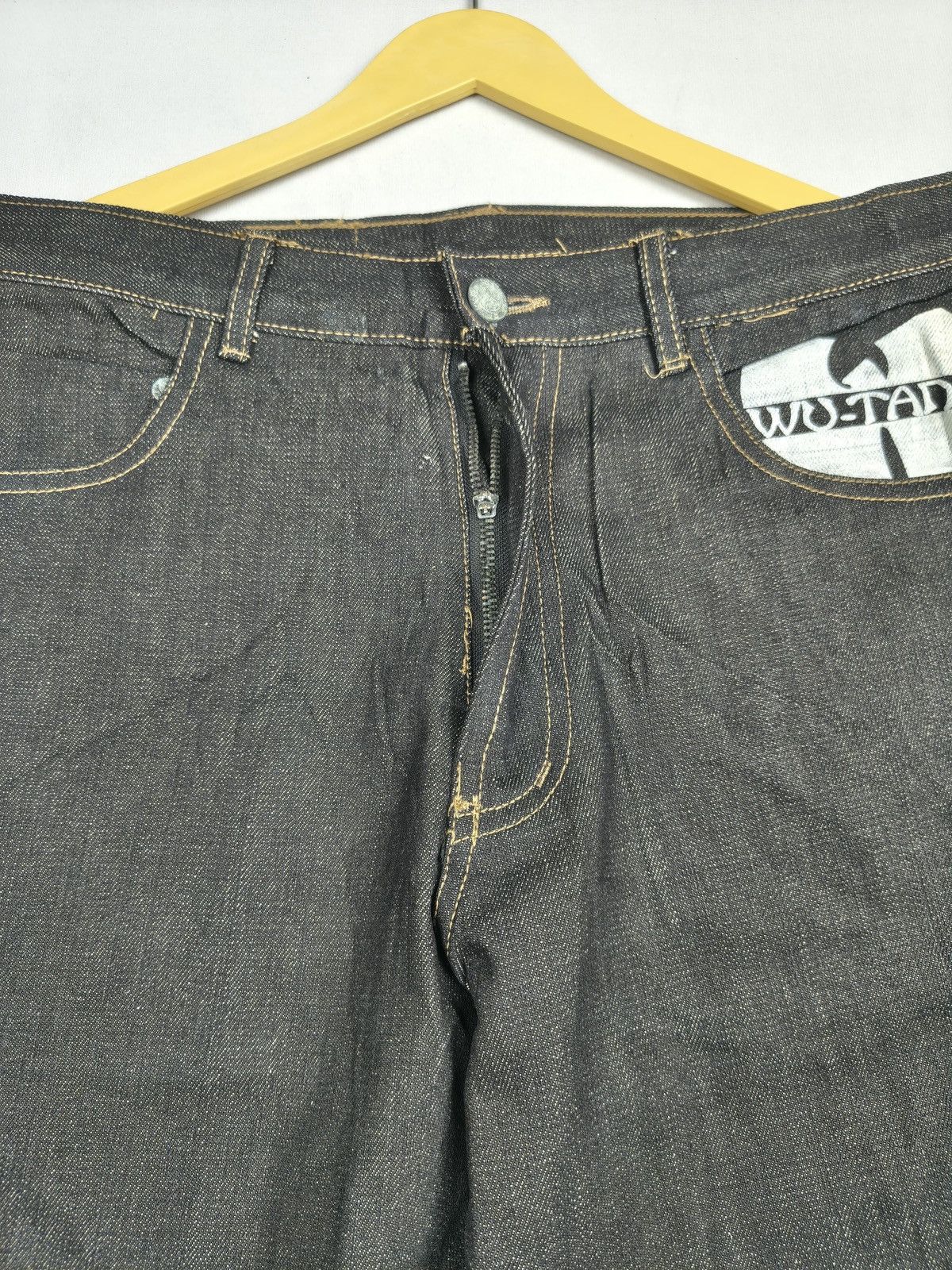 Wu-Tang Clan DEADSTOCK WU TANG CLAN BLACK Y2K HIP HOP JEANS 🐝 (056) Size US 32 / EU 48 - 6 Thumbnail