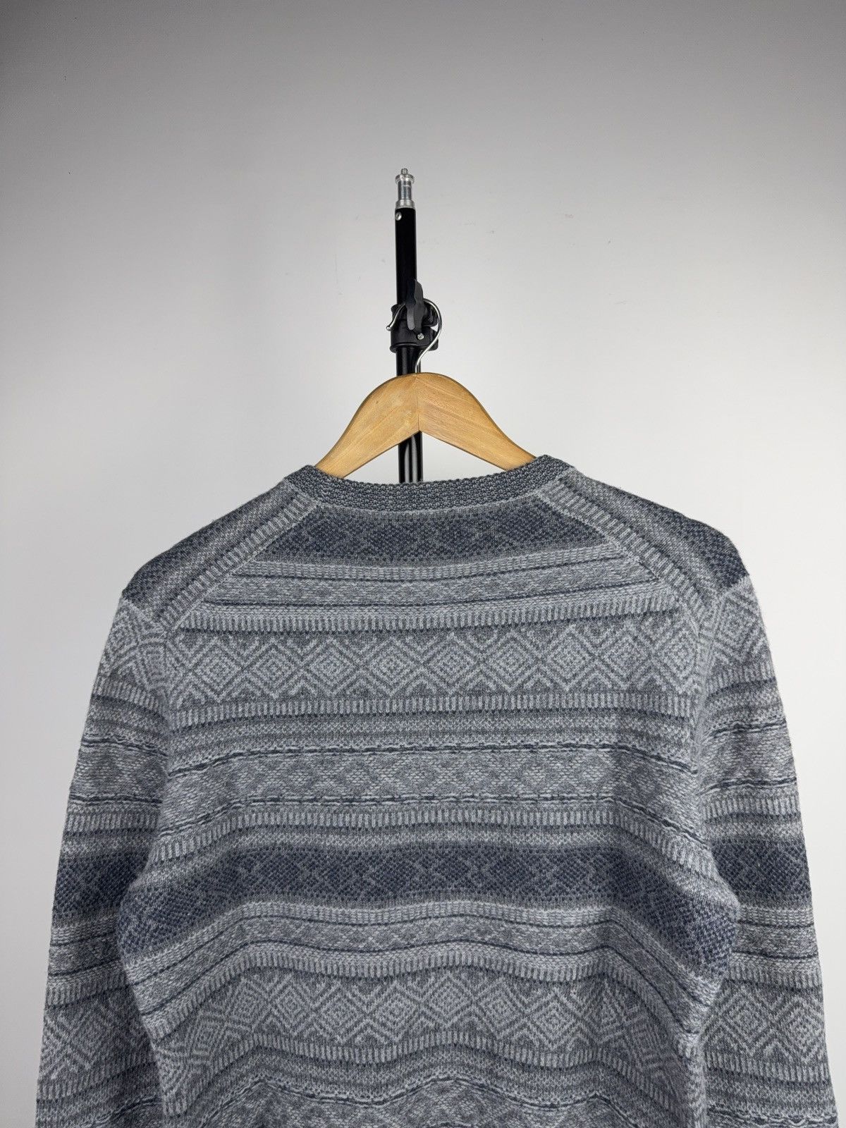 Hackett Luxury Retro Hackett London Nordic Pattern Wool Knit Sweater Size US S / EU 44-46 / 1 - 7 Thumbnail
