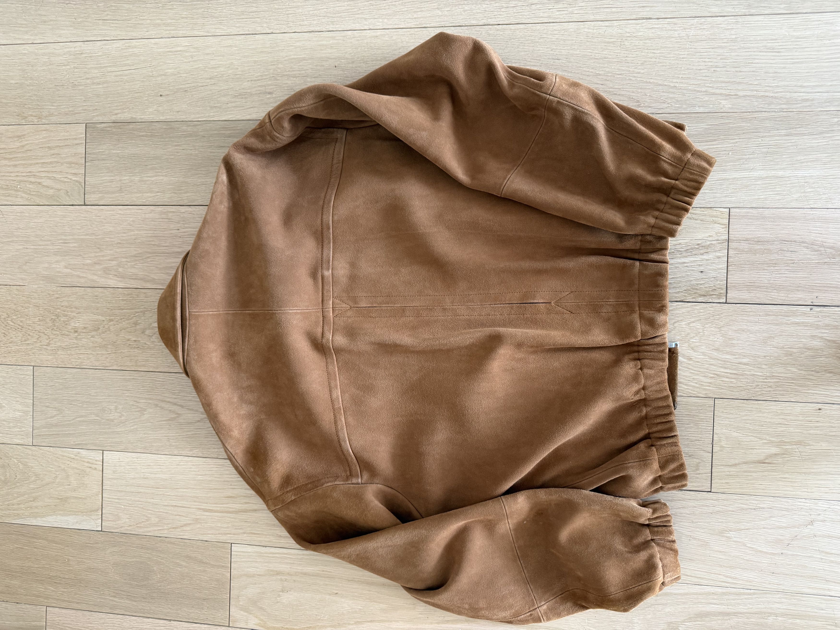 Auralee Auralee Lamb Suede Zip Blouson - Camel Size US XL / EU 56 / 4 - 10 Thumbnail
