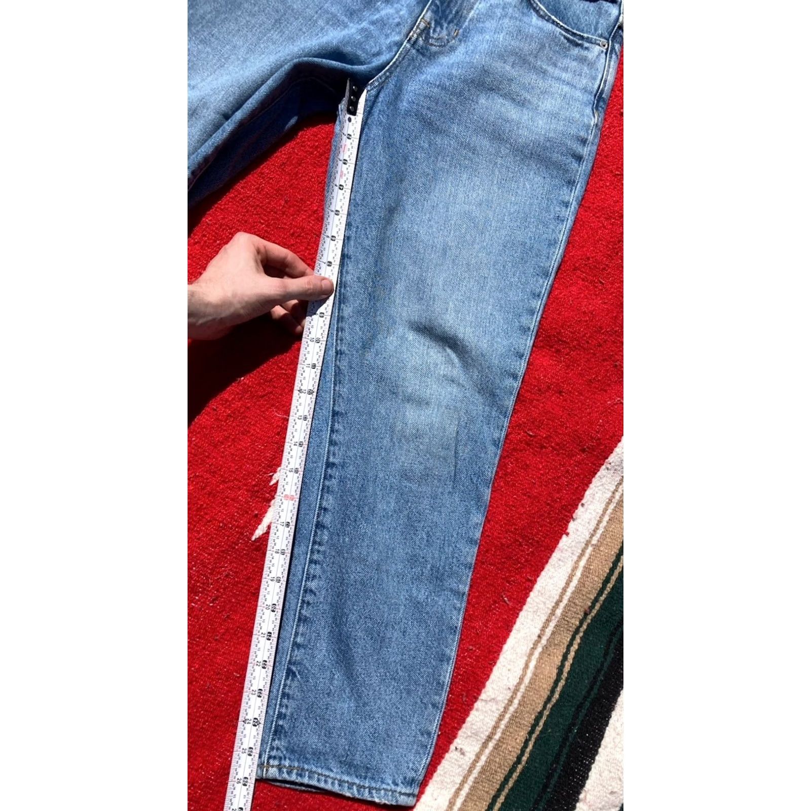 Madewell Madewell Jeans Womens Size 25 Blue Mom High Rise Straight Denim 100% Cotton Inseam 26in Regular Women Type Jeans Size 42" / US 20 - 3 Thumbnail