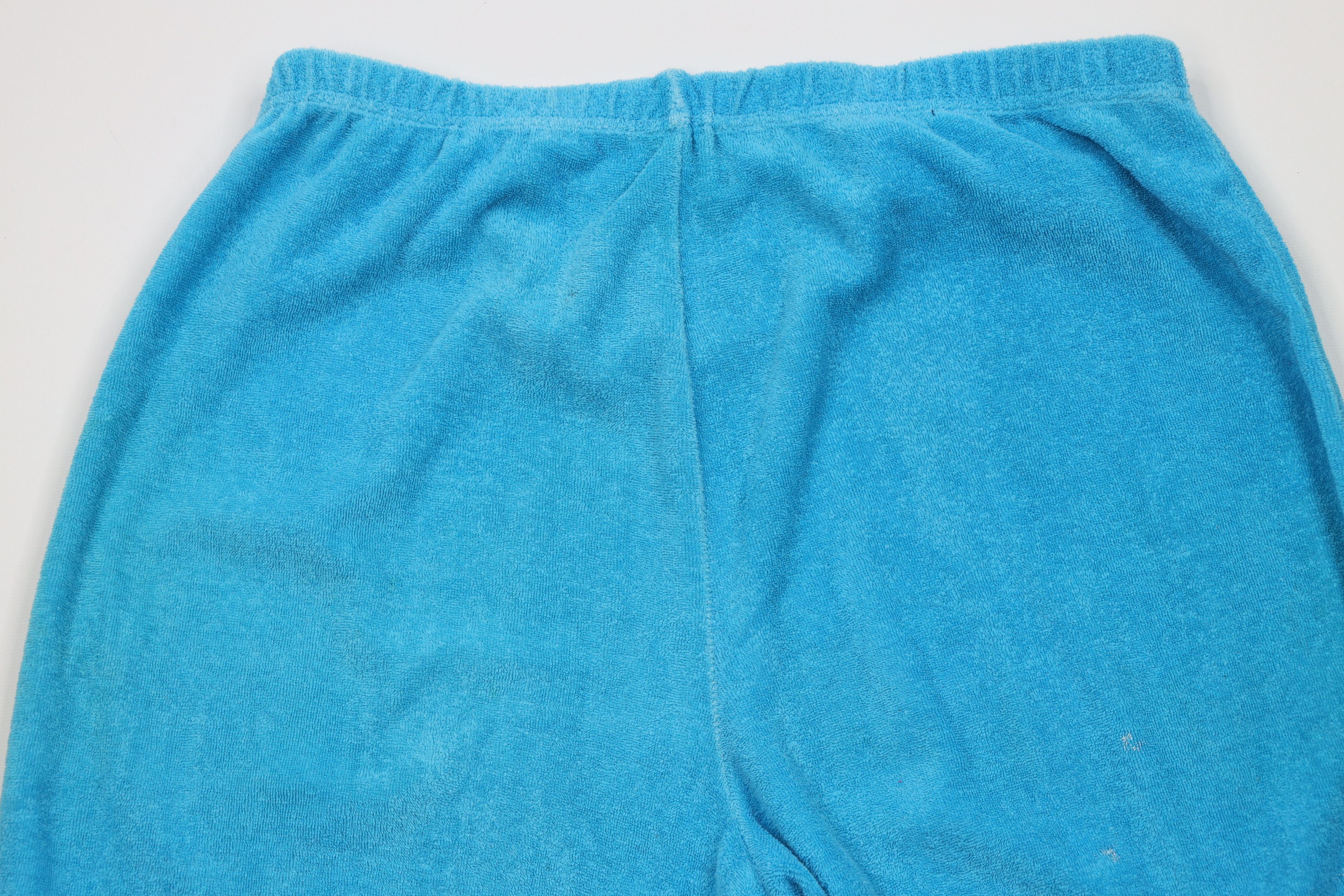 Vintage Vintage 70s Streetwear Terry Cloth Wide Leg Pants Blue USA Size 38" / US 16 / IT 52 - 12 Thumbnail