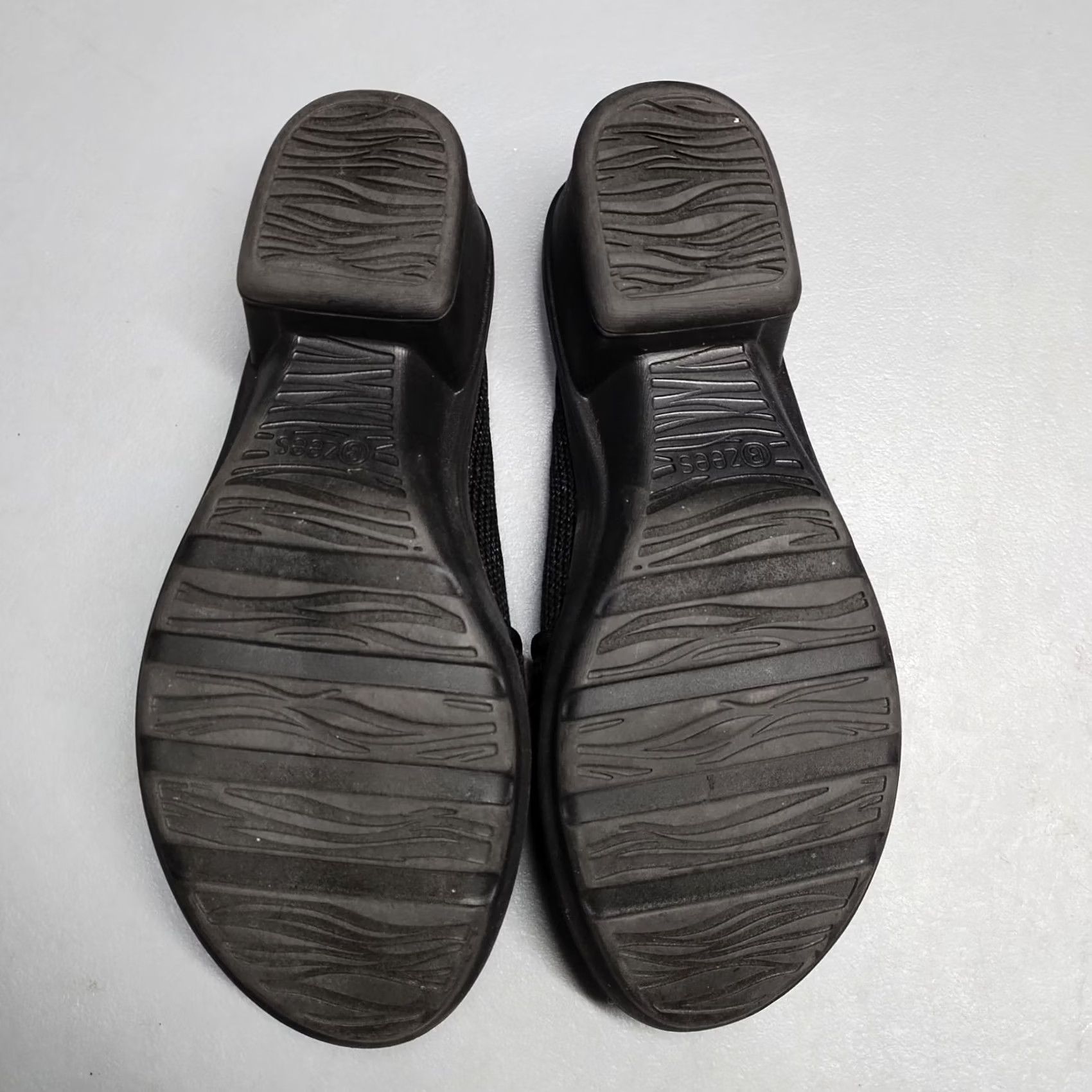 Vintage BZees Lulu Slide Sandals Women Size 9.5 Black Fabric Comfort Stretch Slip On Size US 10 / IT 40 - 7 Thumbnail