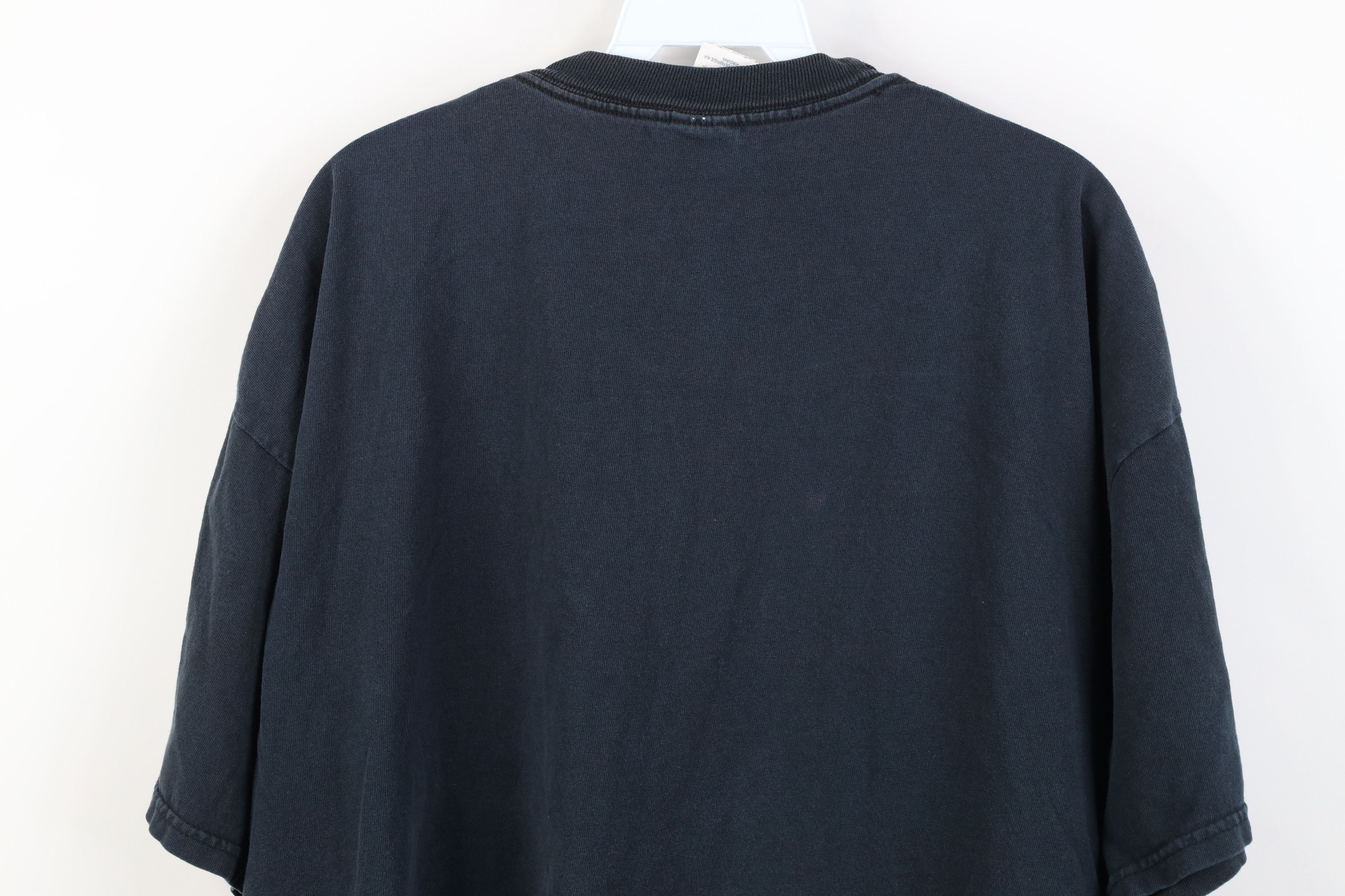 Vintage Vintage 90s Y2K Streetwear Blank Cotton Pocket T-Shirt Black Size US XXL / EU 58 / 5 - 11 Thumbnail