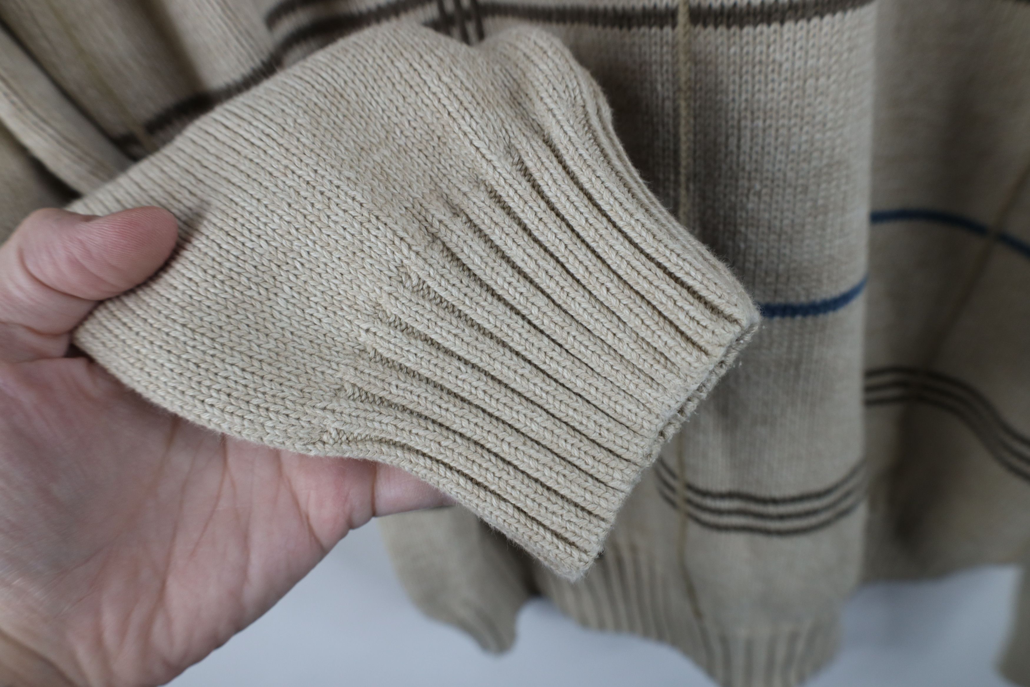 Vintage Vintage 90s Streetwear Knit Checkered Crewneck Sweater Size US M / EU 48-50 / 2 - 7 Thumbnail