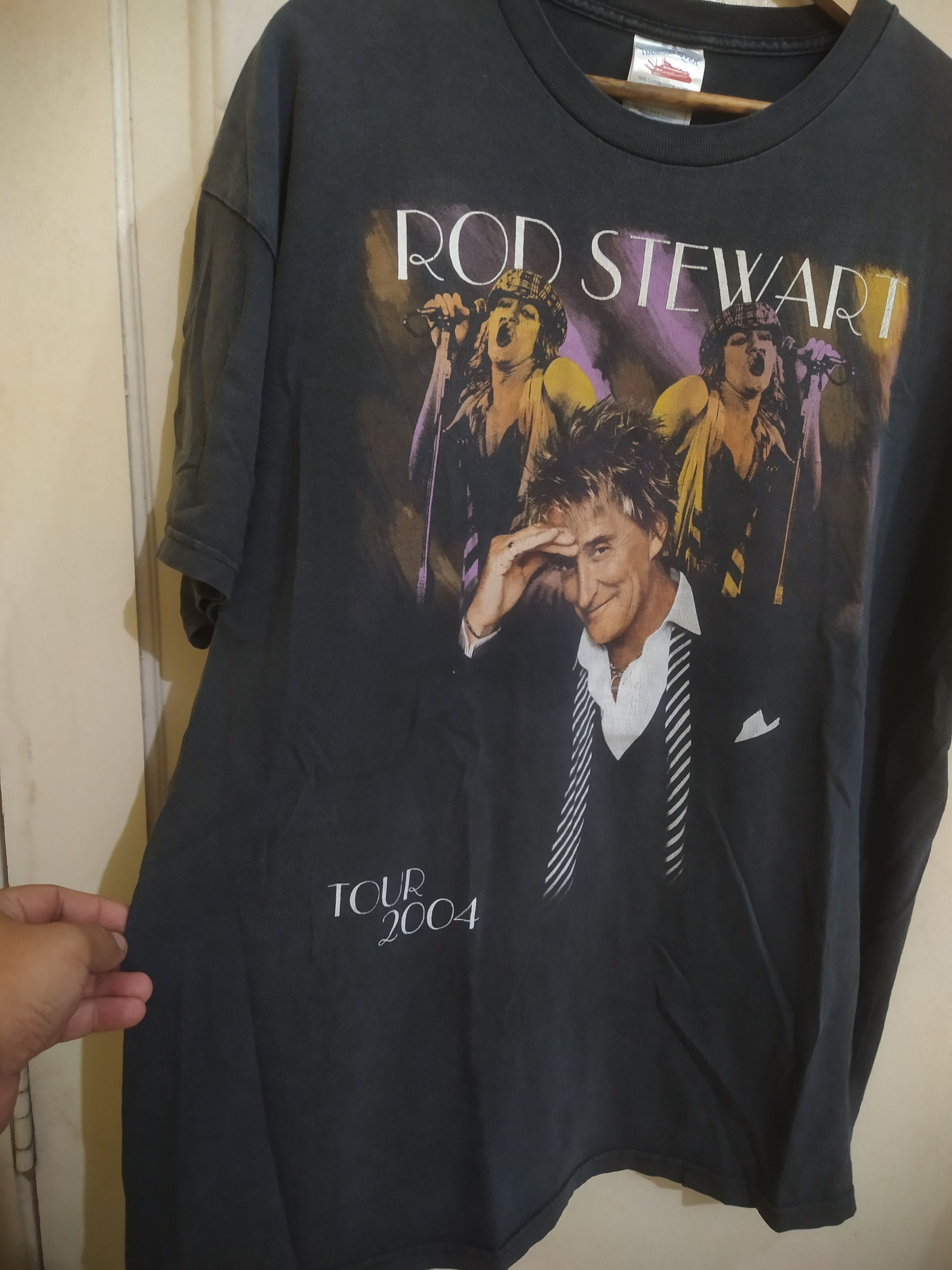 Vintage Tennessee River Tag Rod Stewart Tour 2004 Size US XL / EU 56 / 4 - 2 Thumbnail