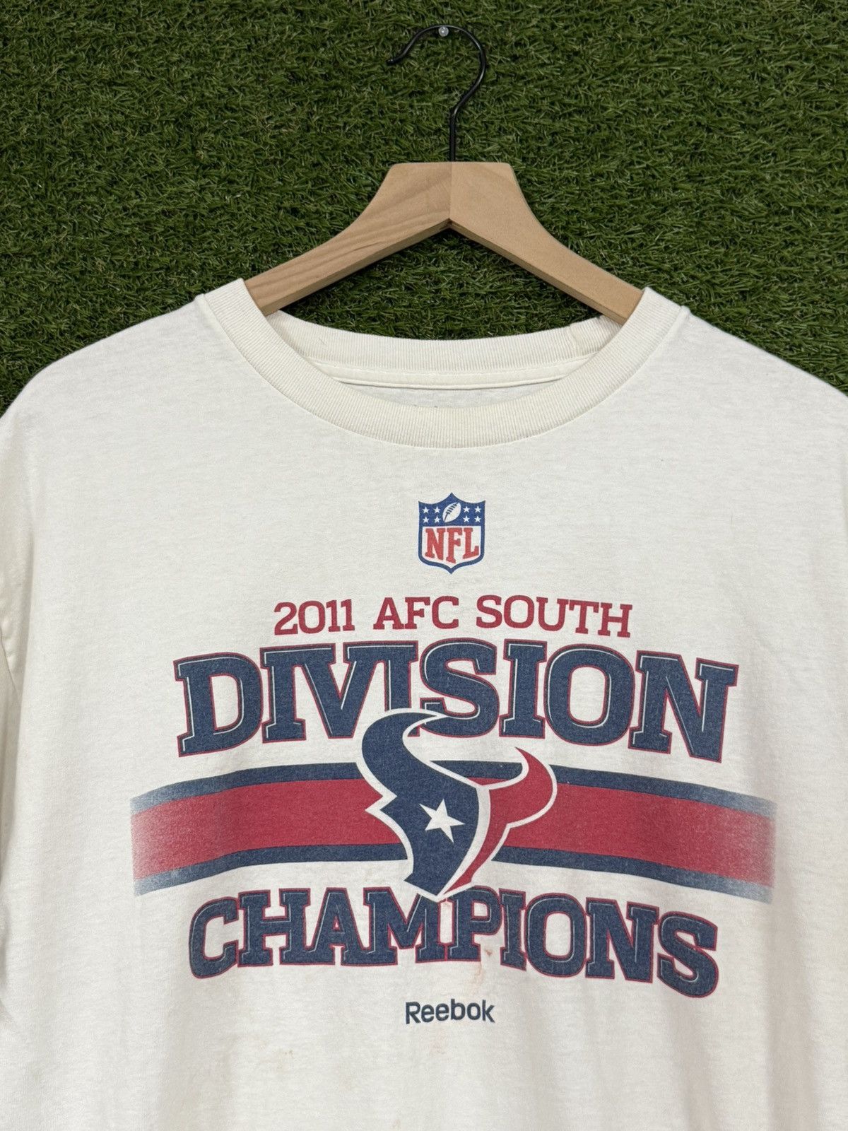 Reebok Houston Texans Reebok Champion White NFL Logo Tee Large Size US L / EU 52-54 / 3 - 1 Thumbnail