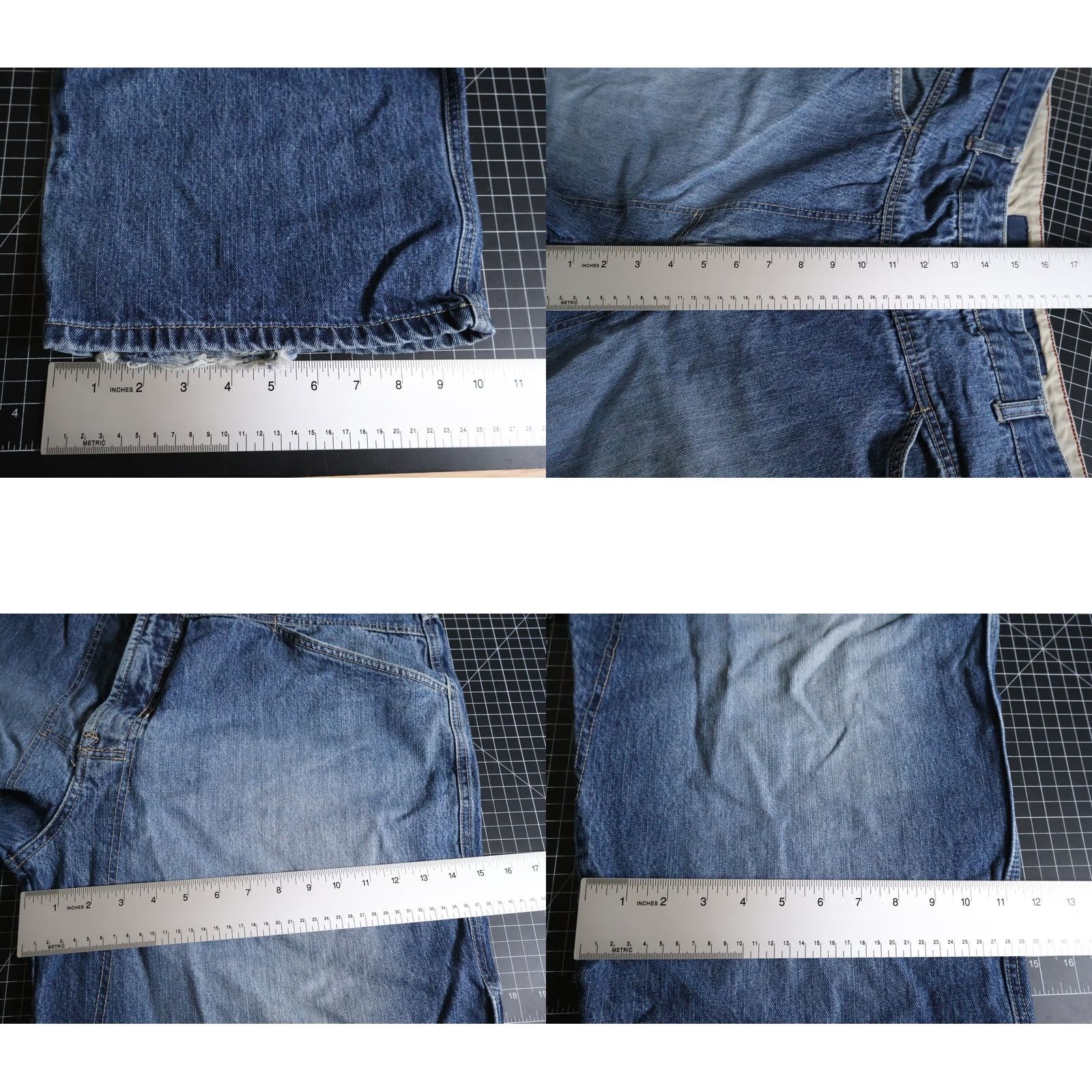 Denime VINTAGE Girbaud Jeans Men 40 Denim Carpenter Baggy Fit Distressed 90s Grunge Hipster Retro Jeans Mens 40x33 Boots may vary Size US 40 / EU 56 - 8 Thumbnail