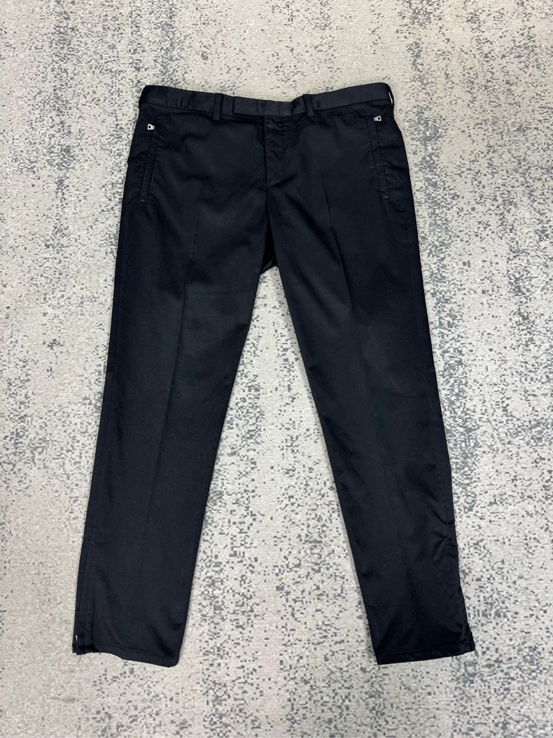 Prada Back offset label trousers leg zipper casual pants 25