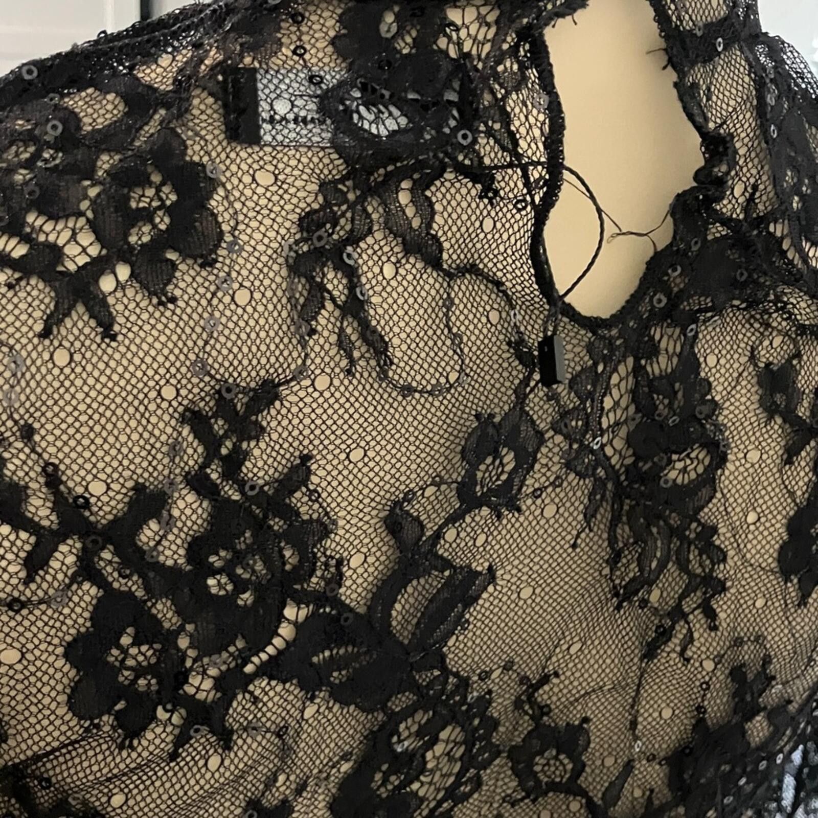 Essentiel Antwerp Elegant Black Rhinestone Crop Top Size S / US 4 / IT 40 - 12 Thumbnail