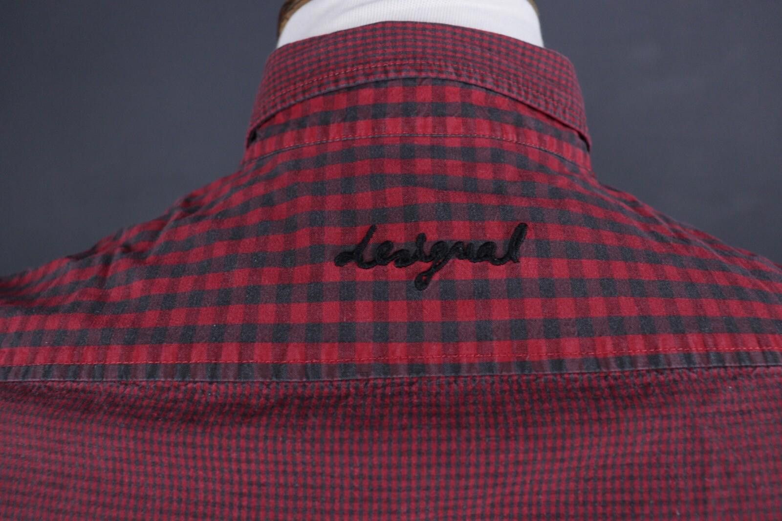Desigual Desigual Regular Fit Red Check Button Down Shirt Size S Size US S / EU 44-46 / 1 - 9 Thumbnail
