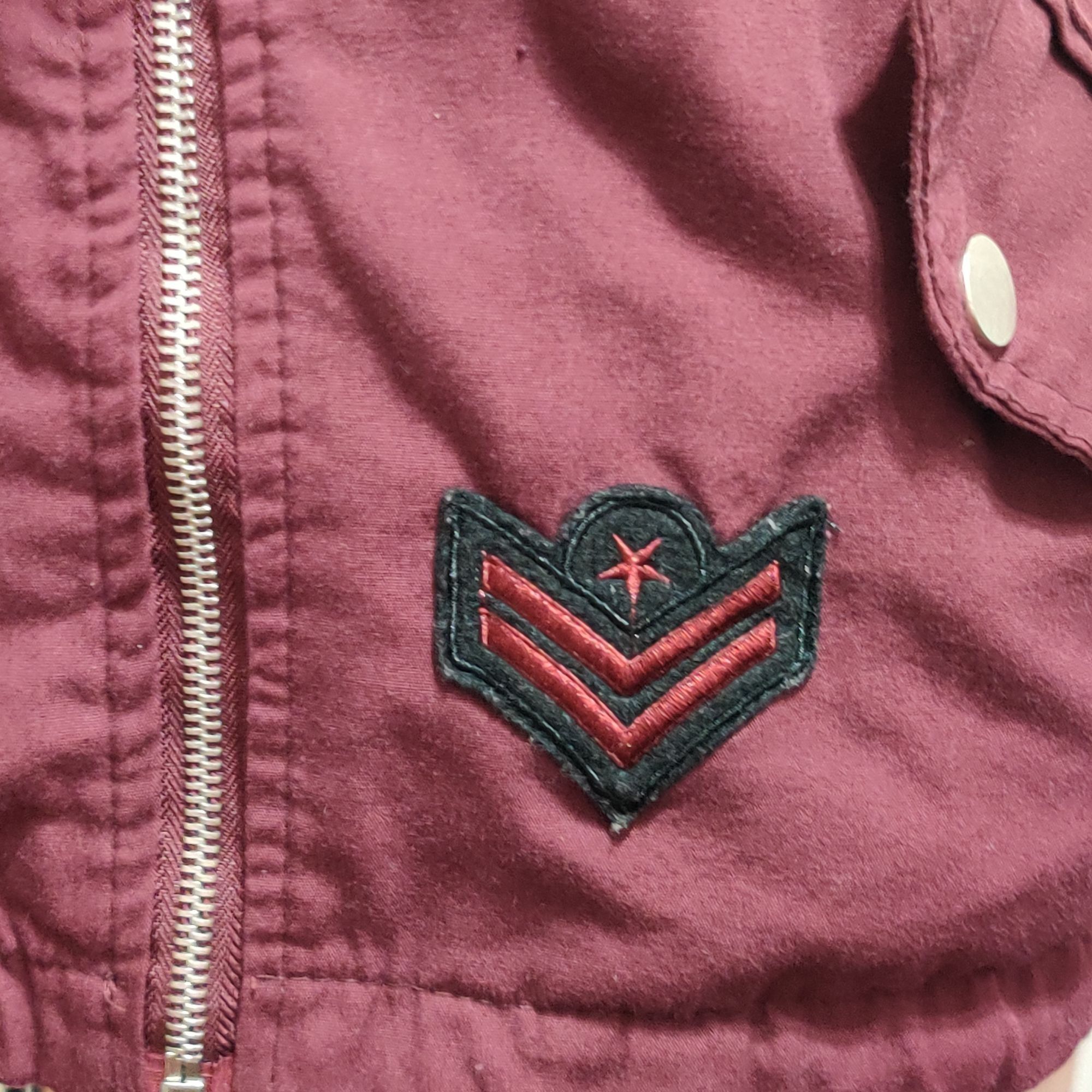 Other YMI S Burgundy Red Utility Hooded Vest Drawstring Street Sty Size S / US 4 / IT 40 - 5 Thumbnail