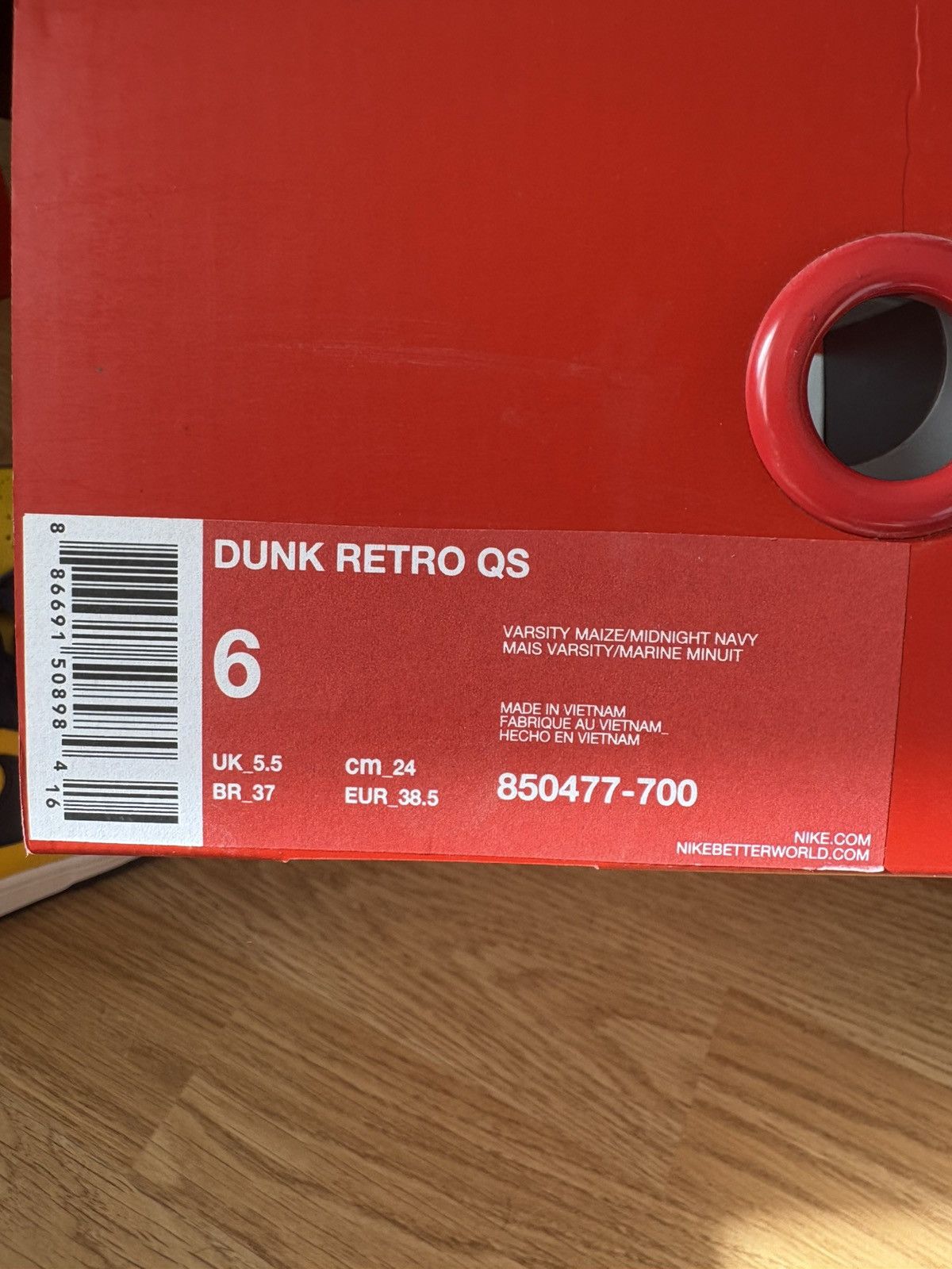 Nike 2016 Rare Nike Dunk High Michigan Size US 7.5 / IT 37.5 - 8 Thumbnail