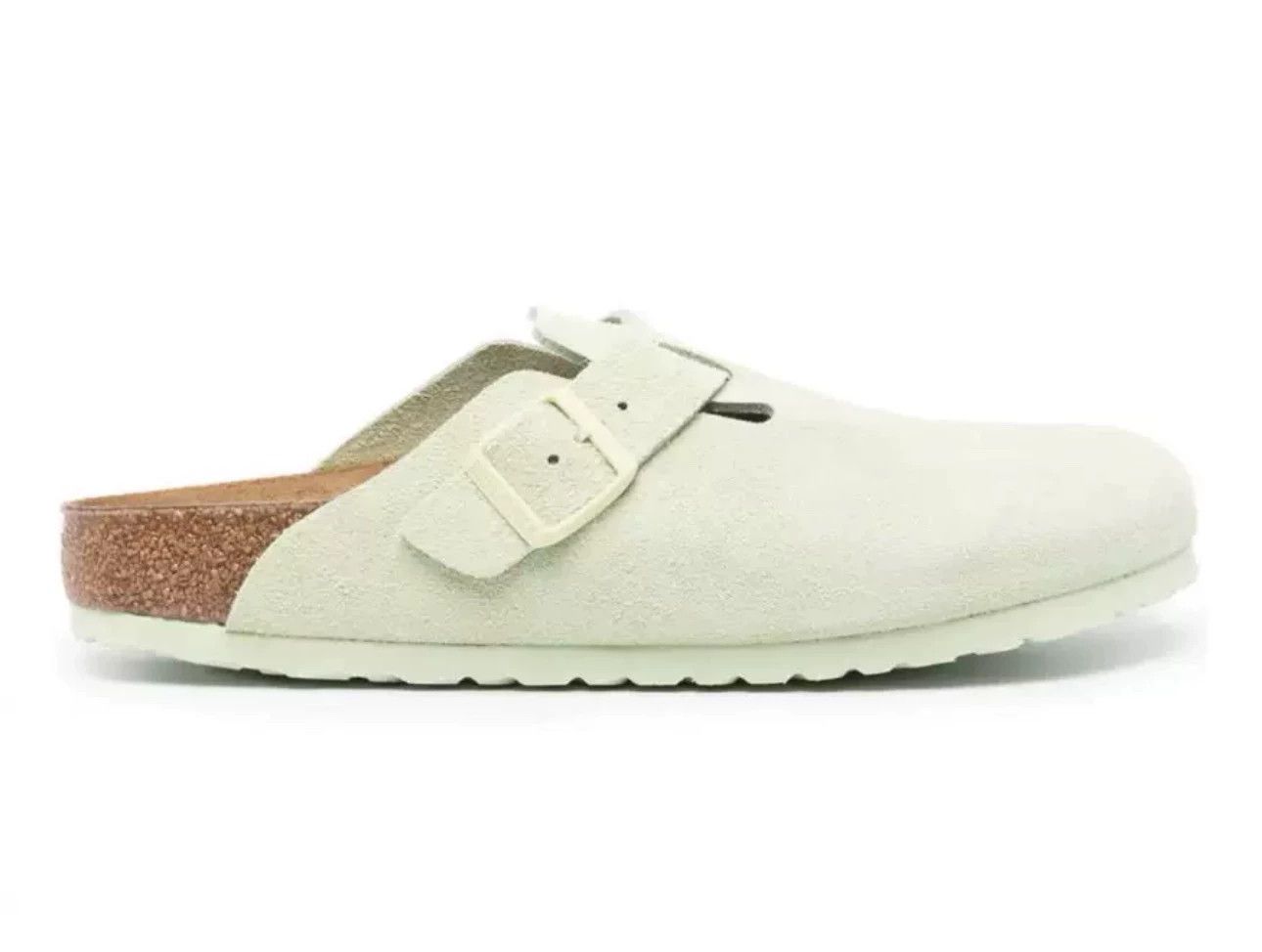 Birkenstock Birkenstock Light Green Suede Mule 41 Boston BS Size US 8 / EU 41 - 1 Thumbnail