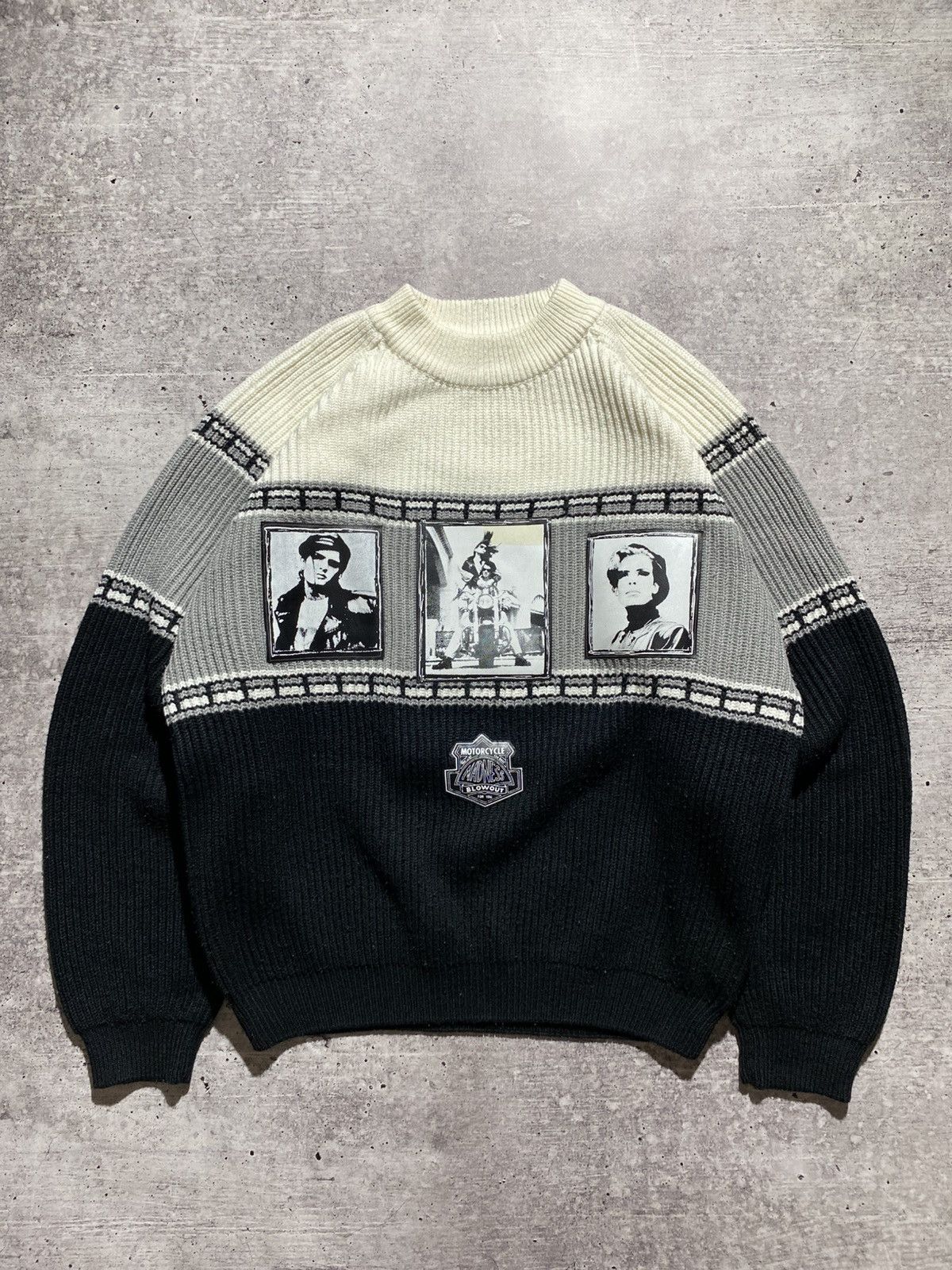 Harley Davidson × Vintage Motorcycle Blowout vintage sweater Size US M / EU 48-50 / 2 - 1 Thumbnail