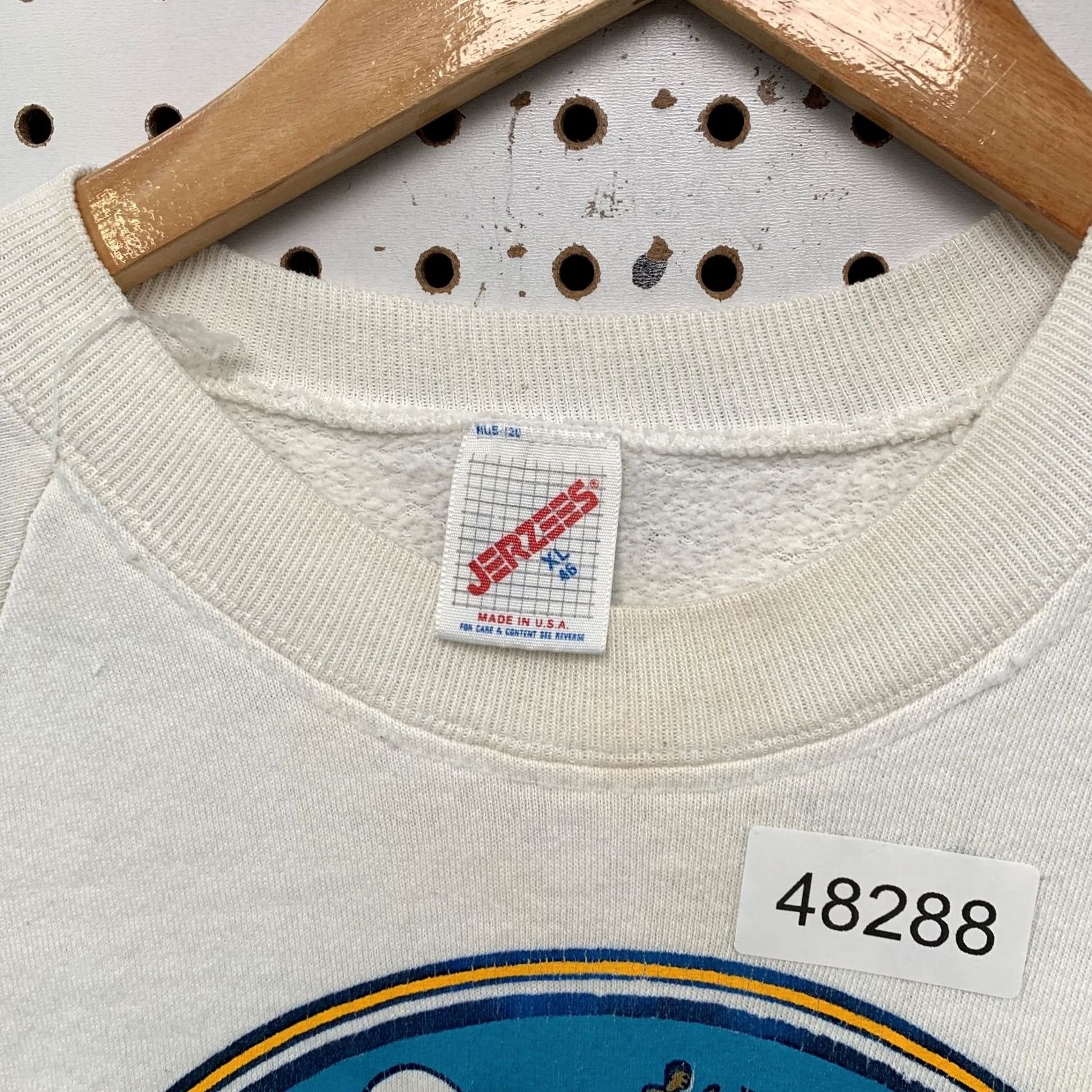 Jerzees VINTAGE Ausar Sweatshirt Mens XL White Nike Shirt Size US XL / EU 56 / 4 - 3 Thumbnail