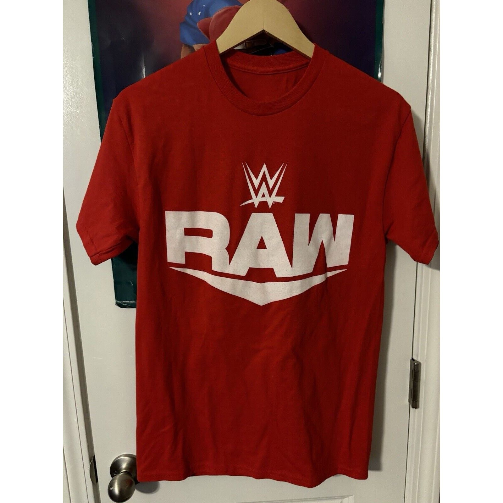 Other Vintage WWF Wrestling raw shirt red Unknown Size Tag Rare Size US M / EU 48-50 / 2 - 1 Thumbnail