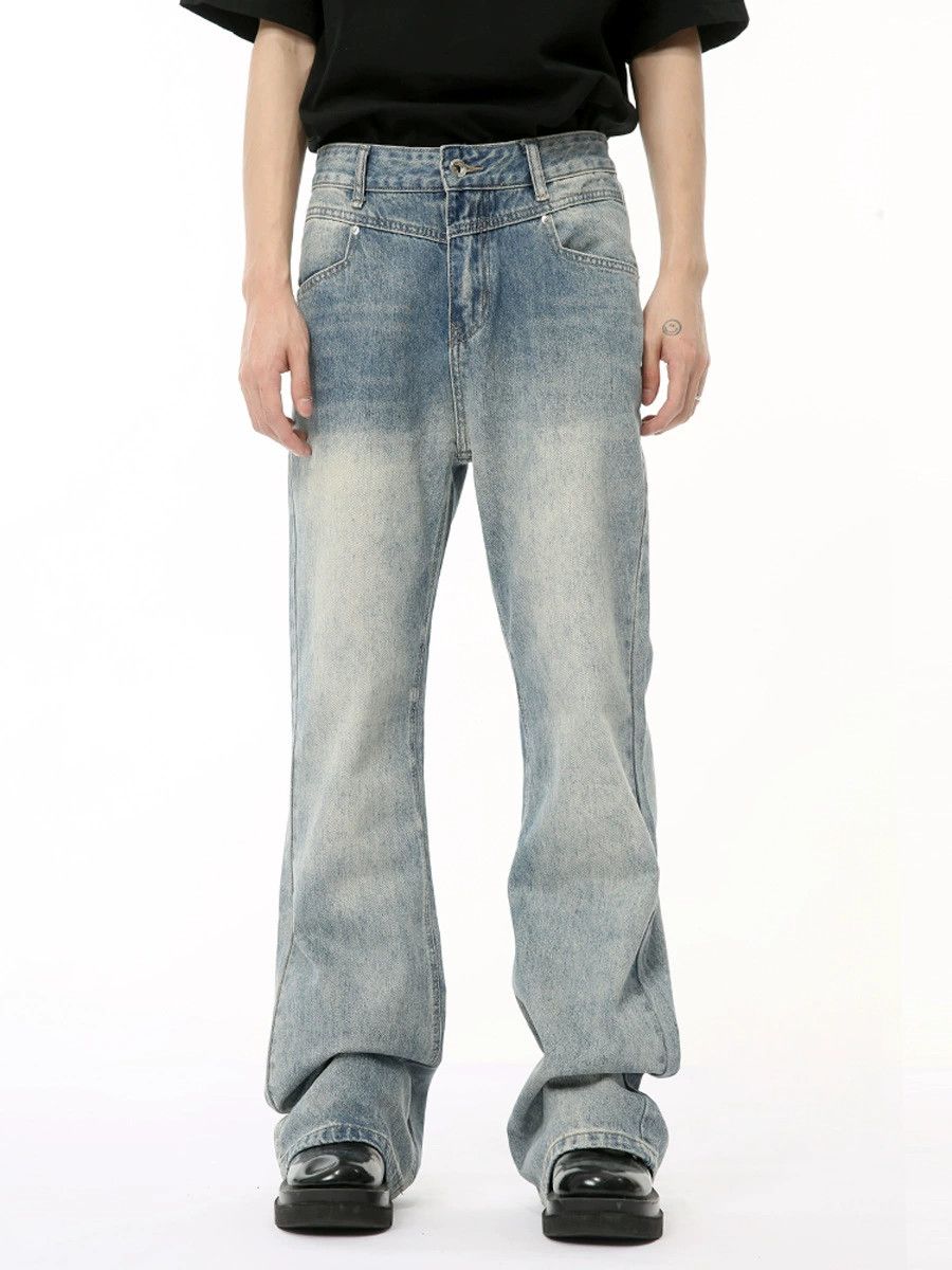 Jean Japanese retro patchwork gradient flared jeans Size US 32 / EU 48 - 1 Thumbnail