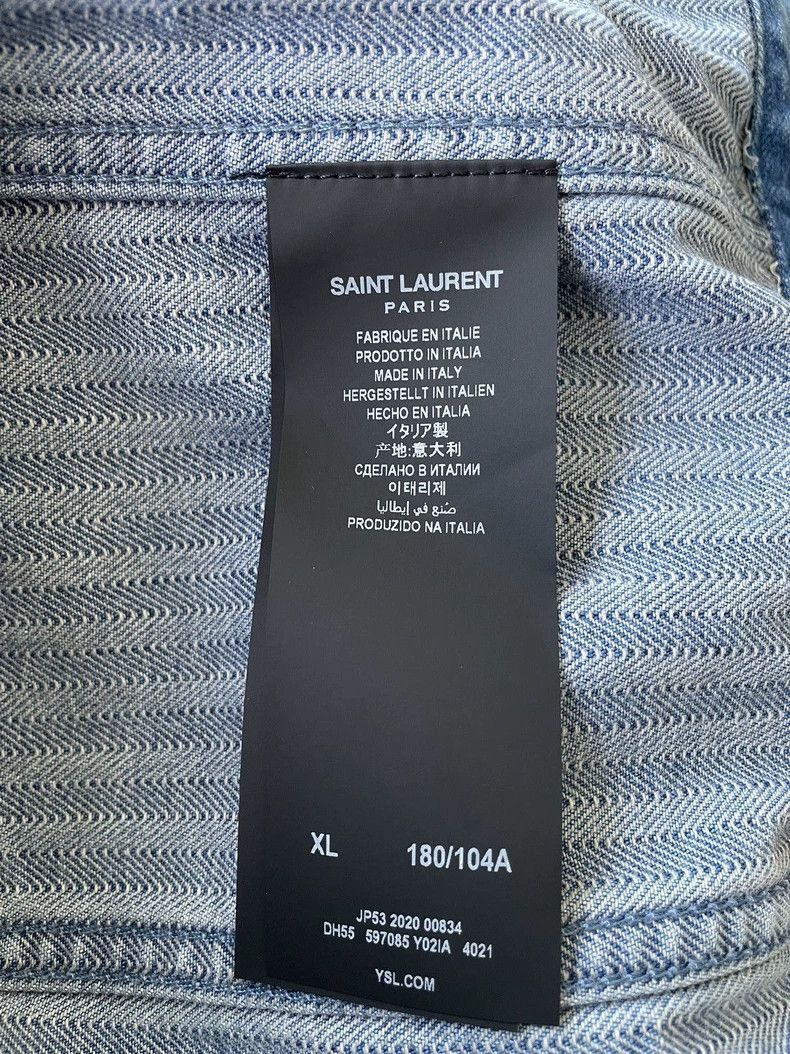 Saint Laurent Paris Saint Laurent Paris Rendering color changing denim jacket-2 Size US XL / EU 56 / 4 - 9 Thumbnail