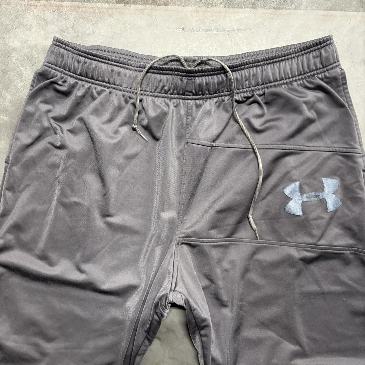 Under Armour Crazy Vintage Y2K/2000s Super Baggy Grey Under Armour Loose Skater Style Leg Zipper Sweatpants! Size US 40 / EU 56 - 4 Thumbnail