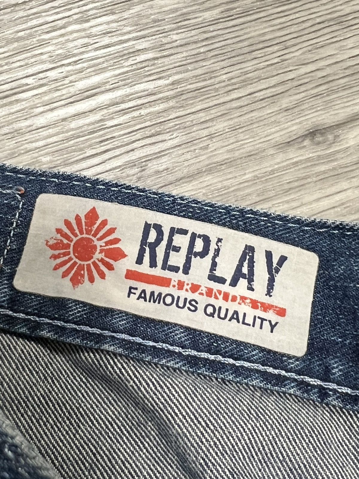 Replay Vintage Y2K REPLAY jeans minimal denim trousers 1990s Size US 32 / EU 48 - 8 Thumbnail