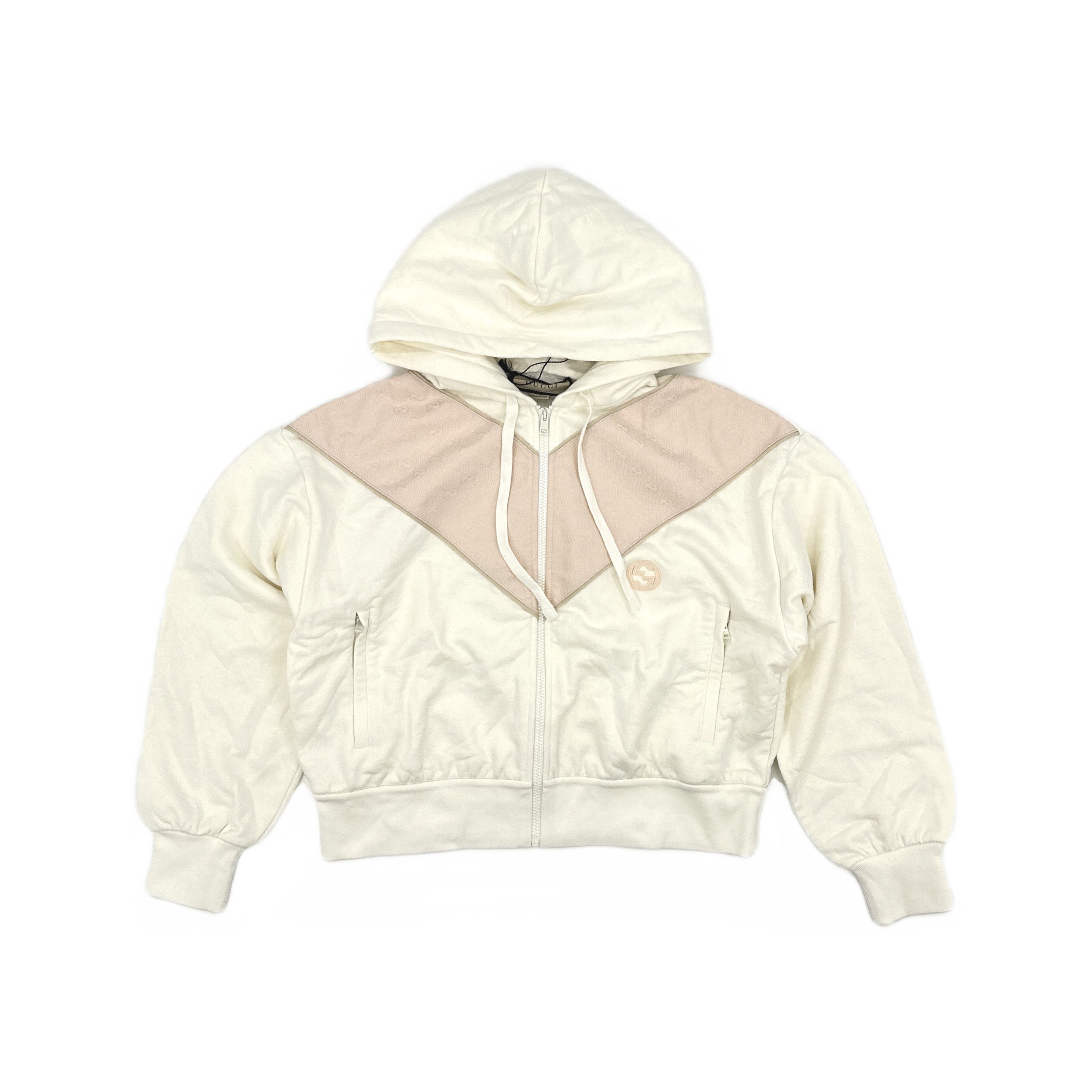 Gucci Gucci GG Pattern Two-Tone Zip-Up Hoodie Size M Size M / US 6-8 / IT 42-44 - 1 Thumbnail