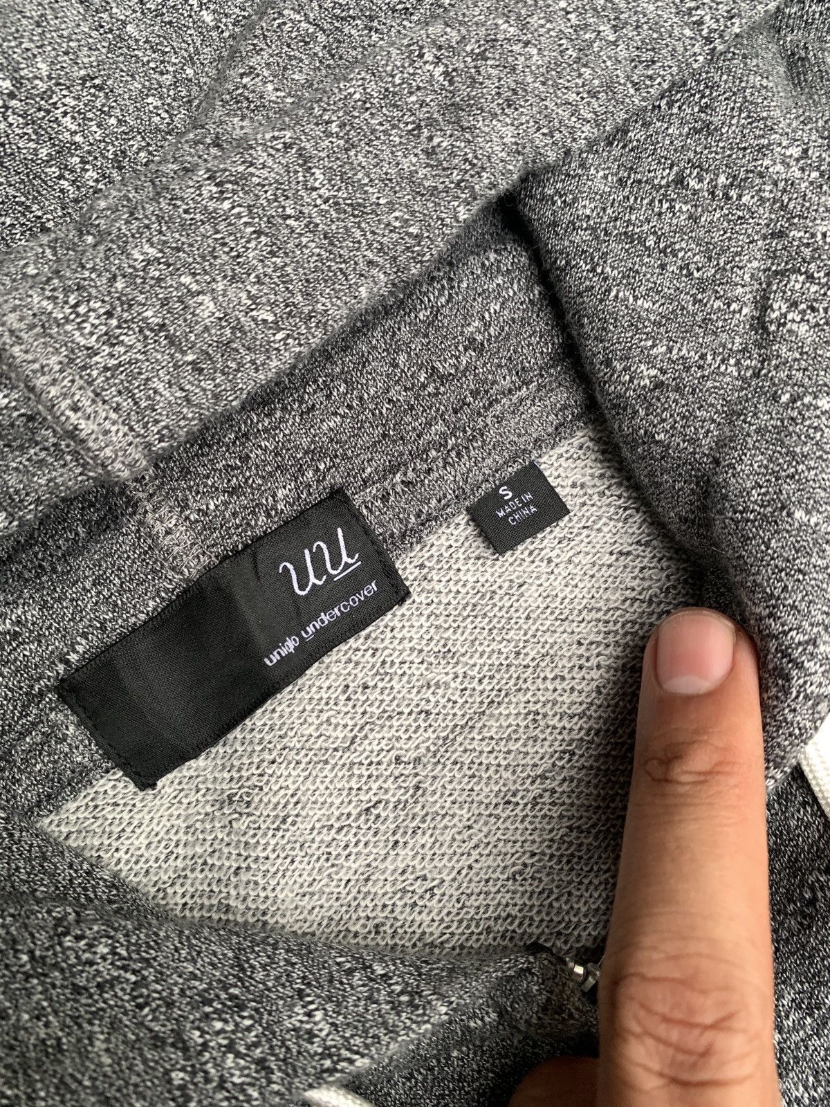 Jun Takahashi × Undercover × Uniqlo Uniqlo Undercover Grey Double Pocket Heavy Zip up Hoodie Size S / US 4 / IT 40 - 8 Thumbnail