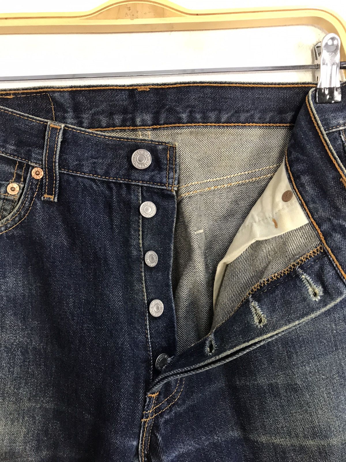 Levi's Vintage Clothing Levi's Lot 501 Indigo Denim Jeans Buttonfly Straight Size US 30 / EU 46 - 8 Thumbnail