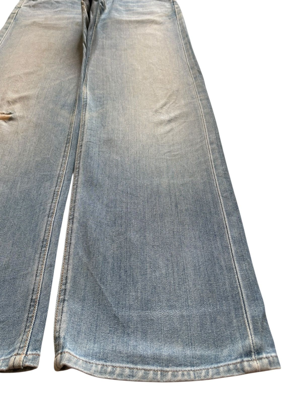 Lee Vintage Lee Selvedge Mud Wash Distress Baggy Jeans Size US 31 - 7 Thumbnail