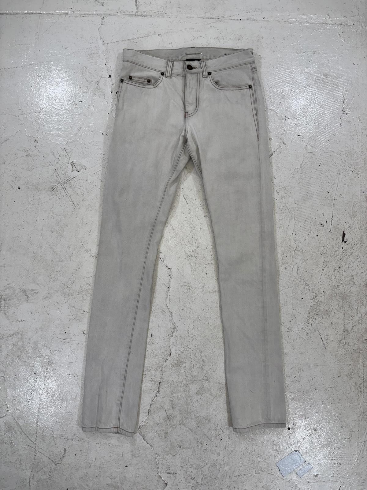 Saint Laurent Paris Saint Laurent Paris White D18 Denim Size US 29 - 1 Thumbnail
