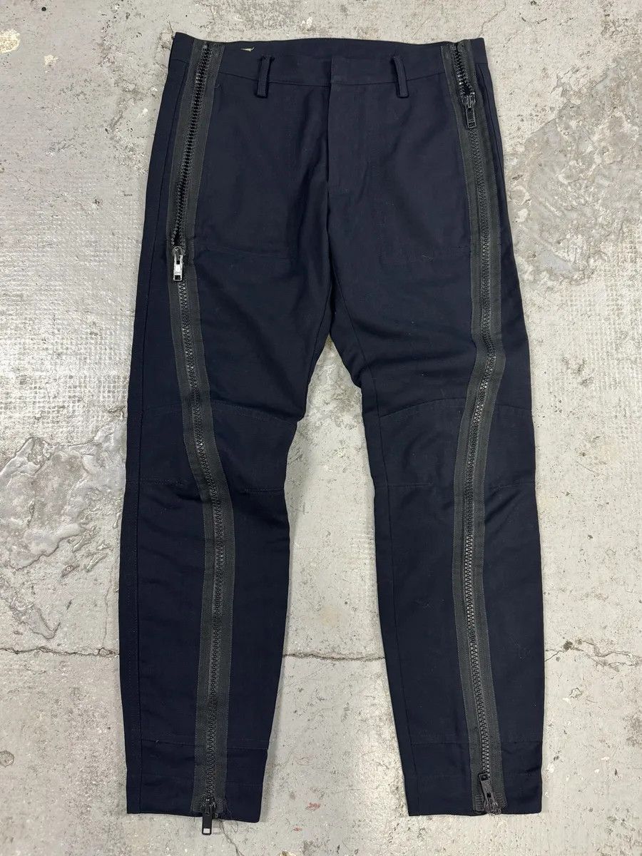 Dries Van Noten Dries Van Noten Navy Full Zip Tactical Pants Size US 30 / EU 46 - 1 Thumbnail