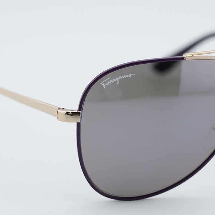 Salvatore Ferragamo Salvatore Ferragamo SF131S 736 Sunglasses Gold Aviator Size ONE SIZE - 2 Thumbnail