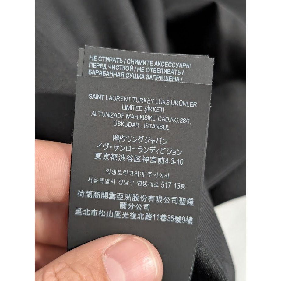 Saint Laurent Paris o1rshd1 Long Coat in Black Size US M / EU 48-50 / 2 - 23 Thumbnail