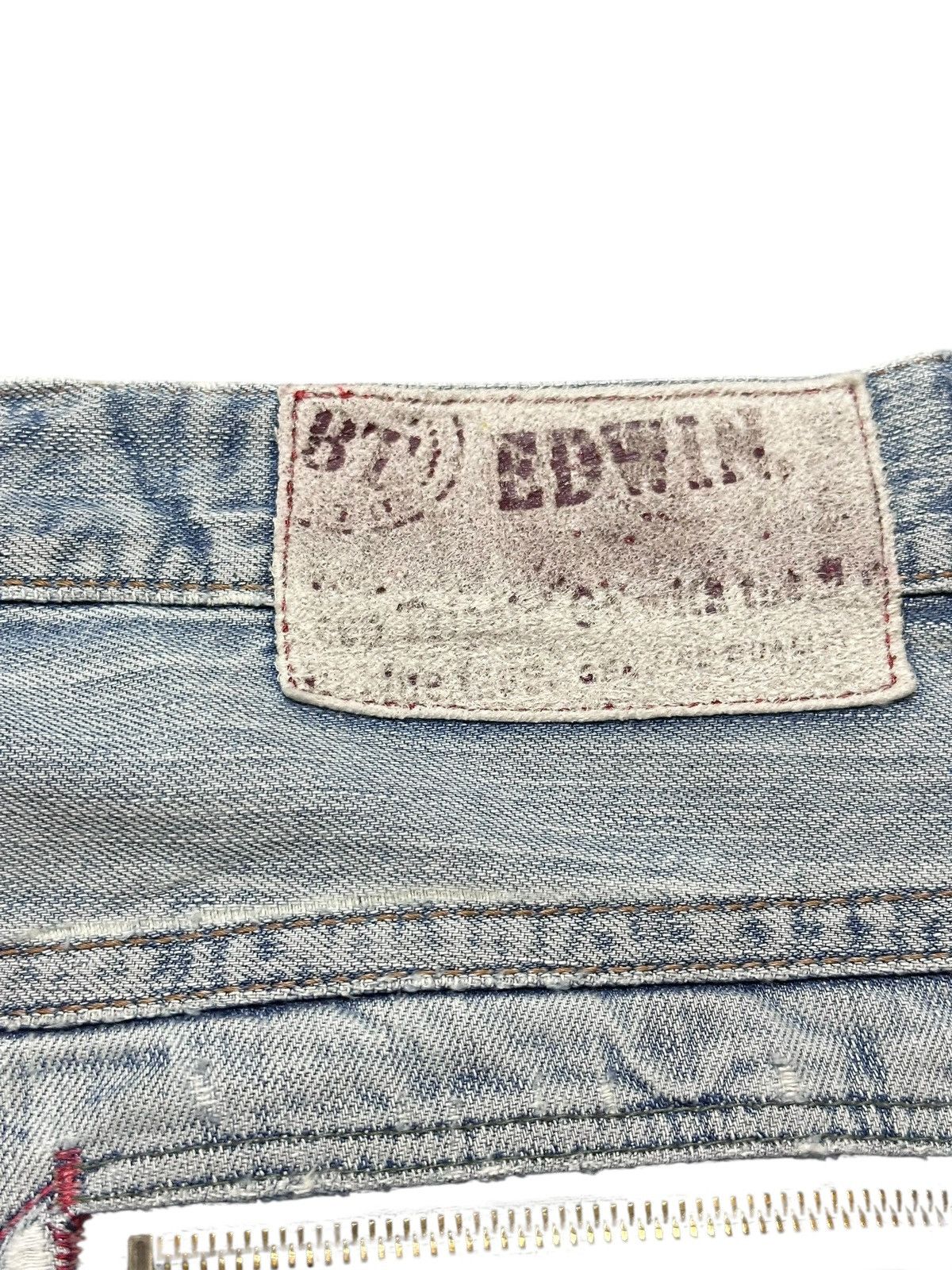 Edwin Vintage Edwin Bluetrip Faded Grunge Distressed Denim Size US 36 / EU 52 - 9 Thumbnail