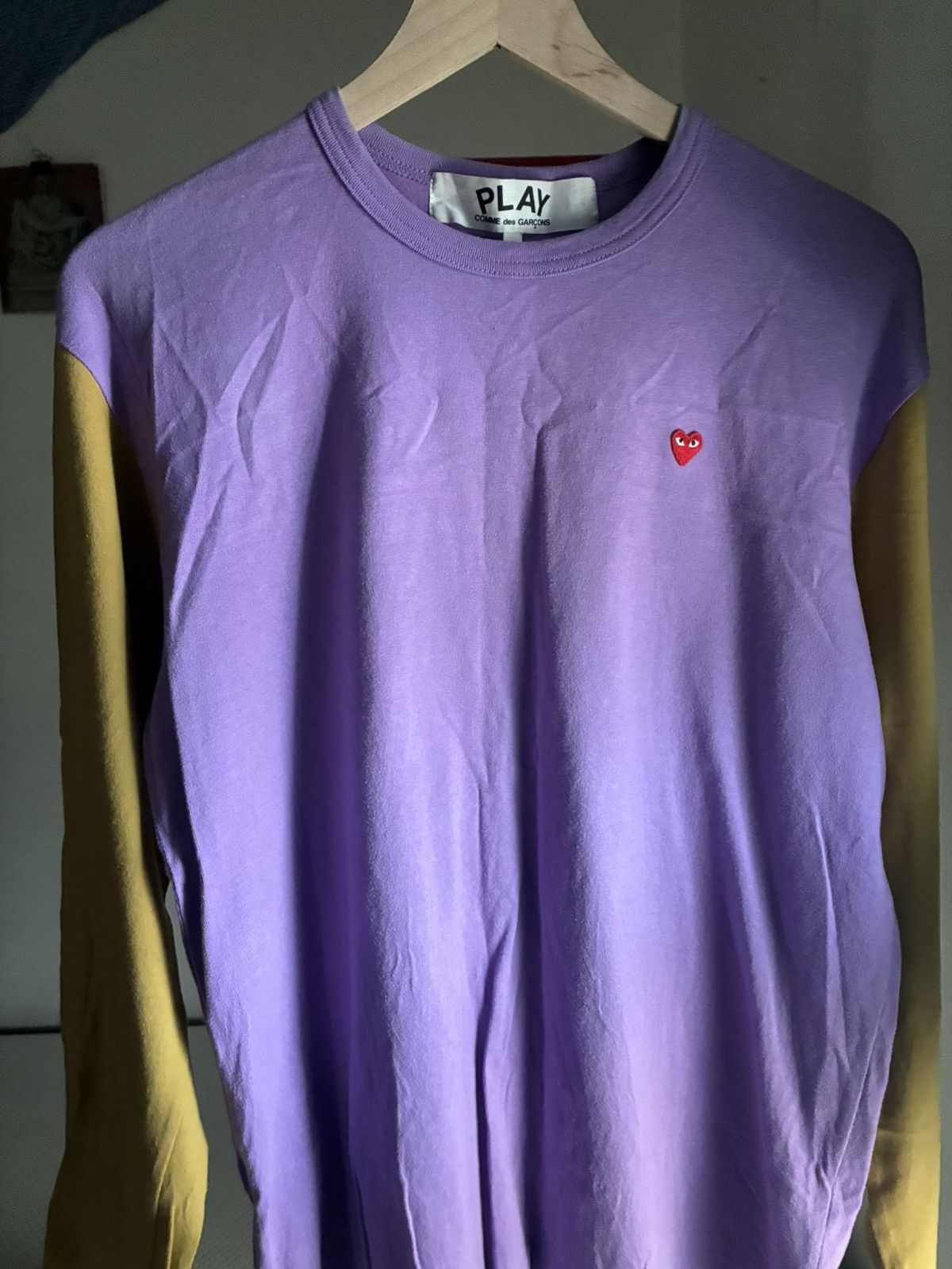 CDG by Comme des Garcons Multi panel CDG heart long sleeve Size US XL / EU 56 / 4 - 1 Thumbnail