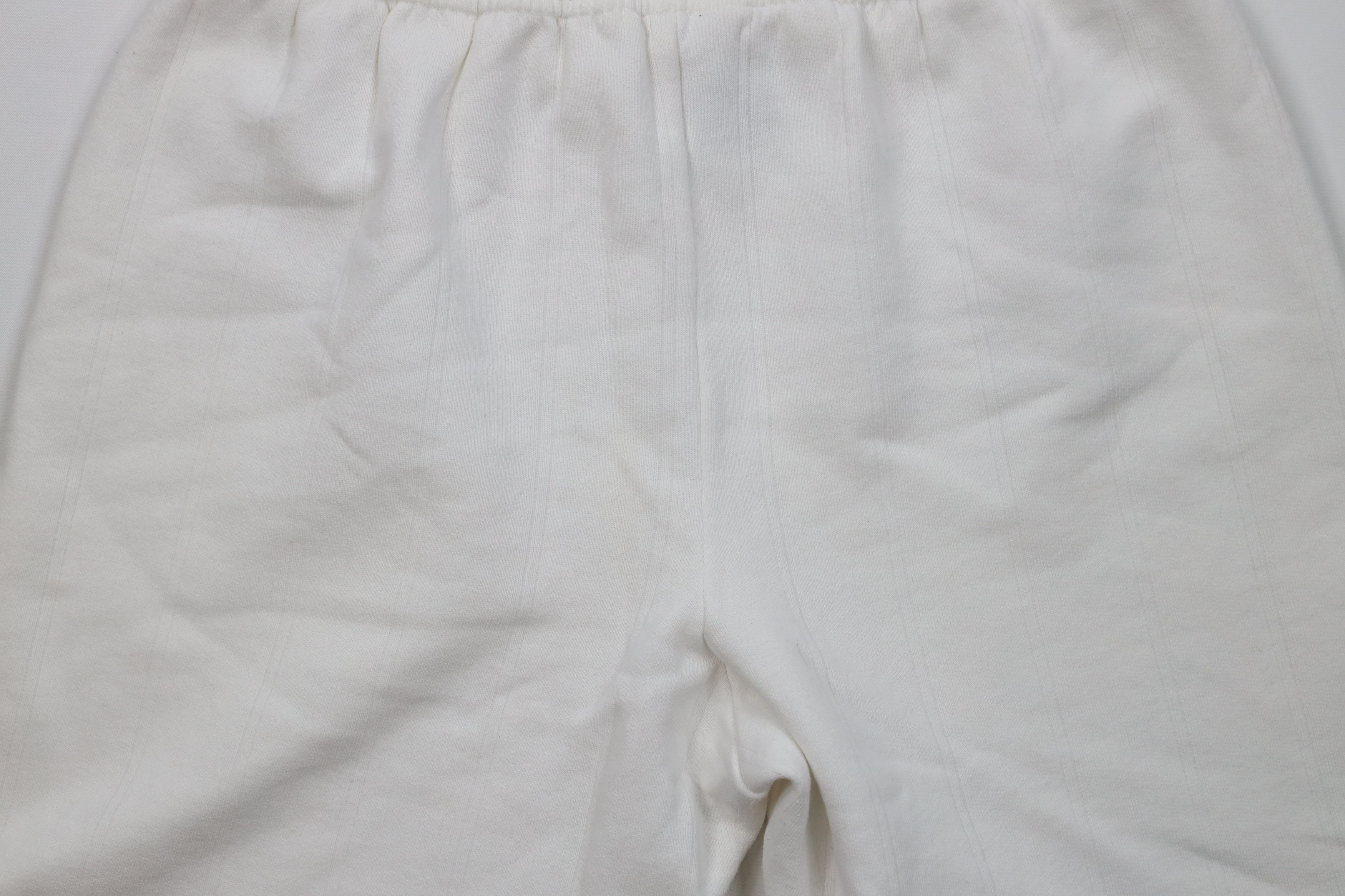 Vintage Vintage 90s Streetwear Knee Sweatpants Shorts White USA Size US 34 / EU 50 - 13 Thumbnail