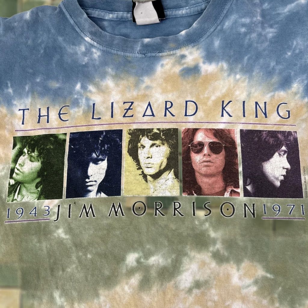 Liquid Blue VINTAGE LIQUID BLUE Jim Morrison Lizard King Tie Dye T Shirt L Mens Crew Neck Short Sleeve 2002 Blue Cotton Graphic Print Size US L / EU 52-54 / 3 - 1 Thumbnail