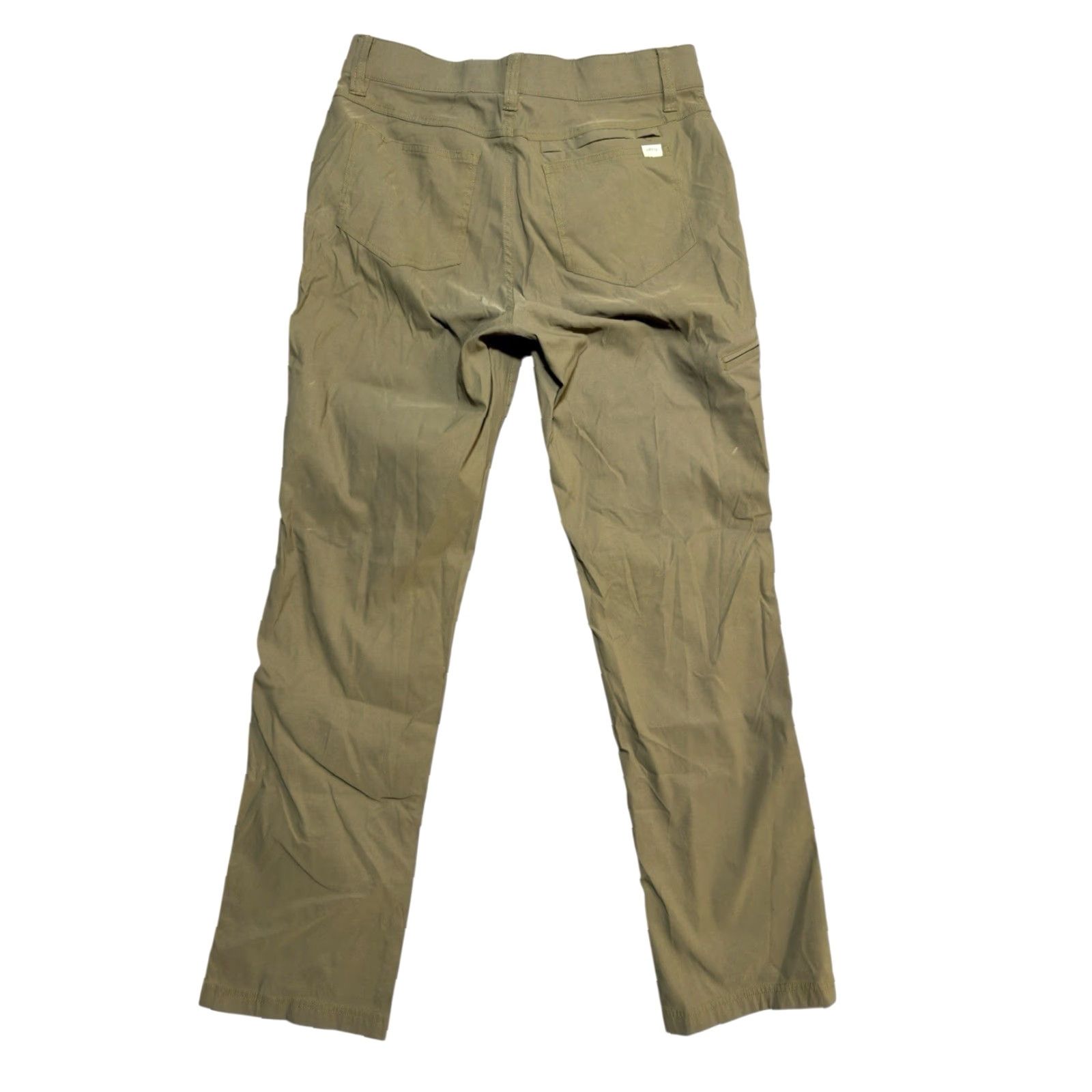 Orvis Orvis Mens Pants 32x32 Chino Water Repellent Stretch 5-Pocket Media Pocket Khaki Beige Regular Straight Front Men Size US 32 / EU 48 - 2 Thumbnail