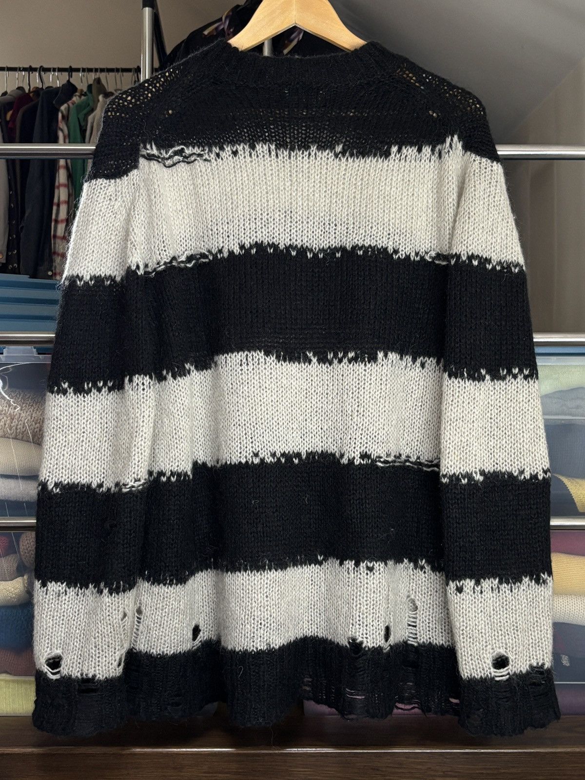 Acne Studios Acne Studios Knit Distressed Oversized Mohair Sweater Rare Size US M / EU 48-50 / 2 - 4 Thumbnail