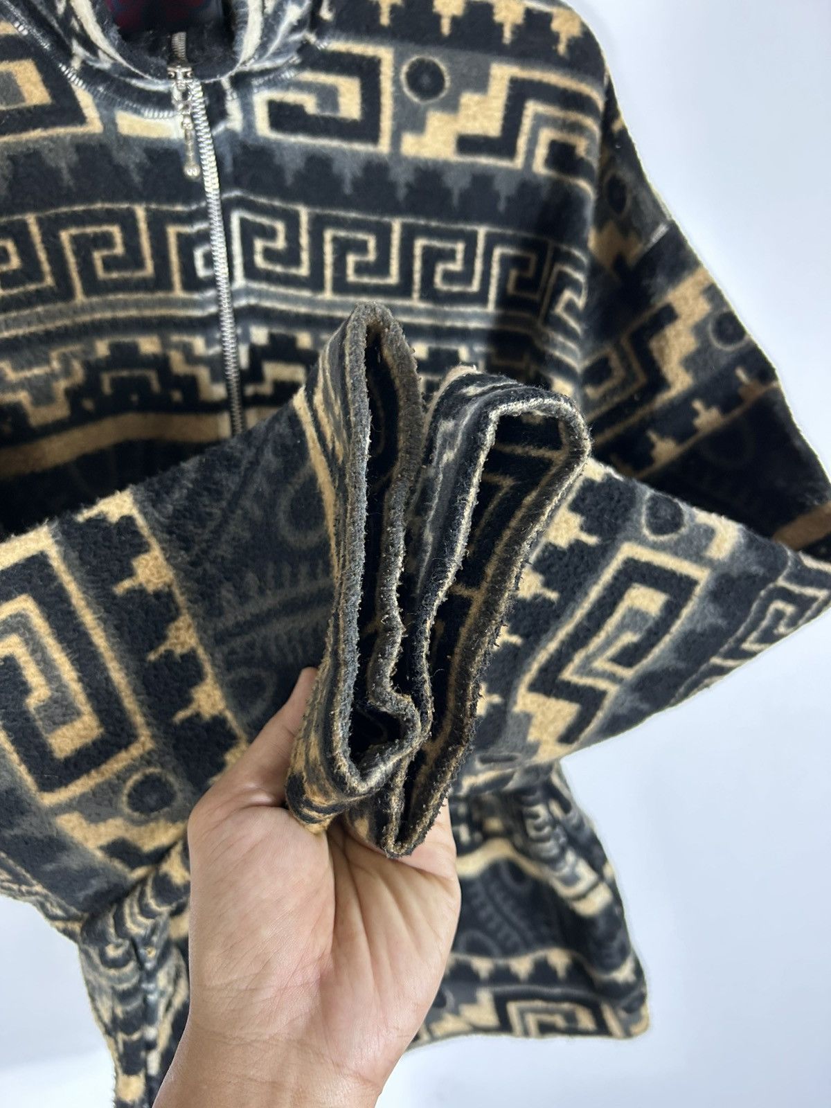 Japanese Brand ⚡️Vintage Toxic Tapestry Fleece Half Zipper Sweatshirt Size US L / EU 52-54 / 3 - 6 Thumbnail