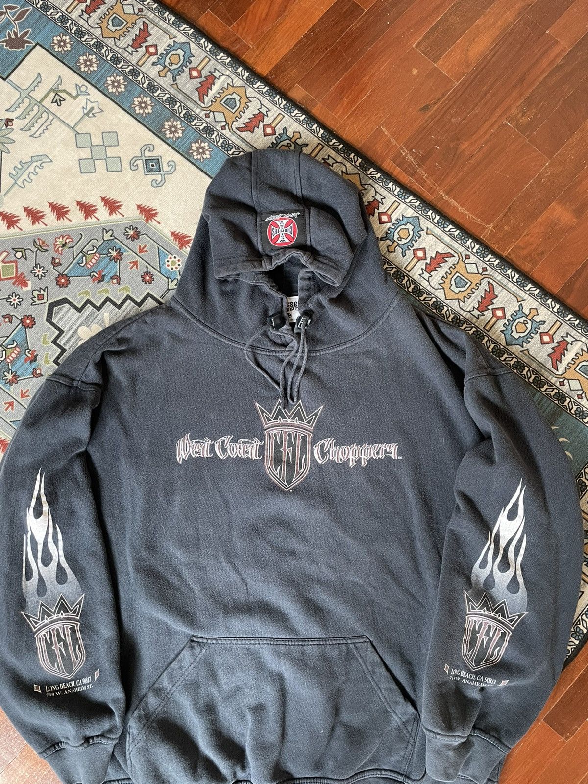 West Coast Choppers Vintage West Coast Choppers Hoodie Fire-Flame RARE!! Size US XL / EU 56 / 4 - 5 Thumbnail