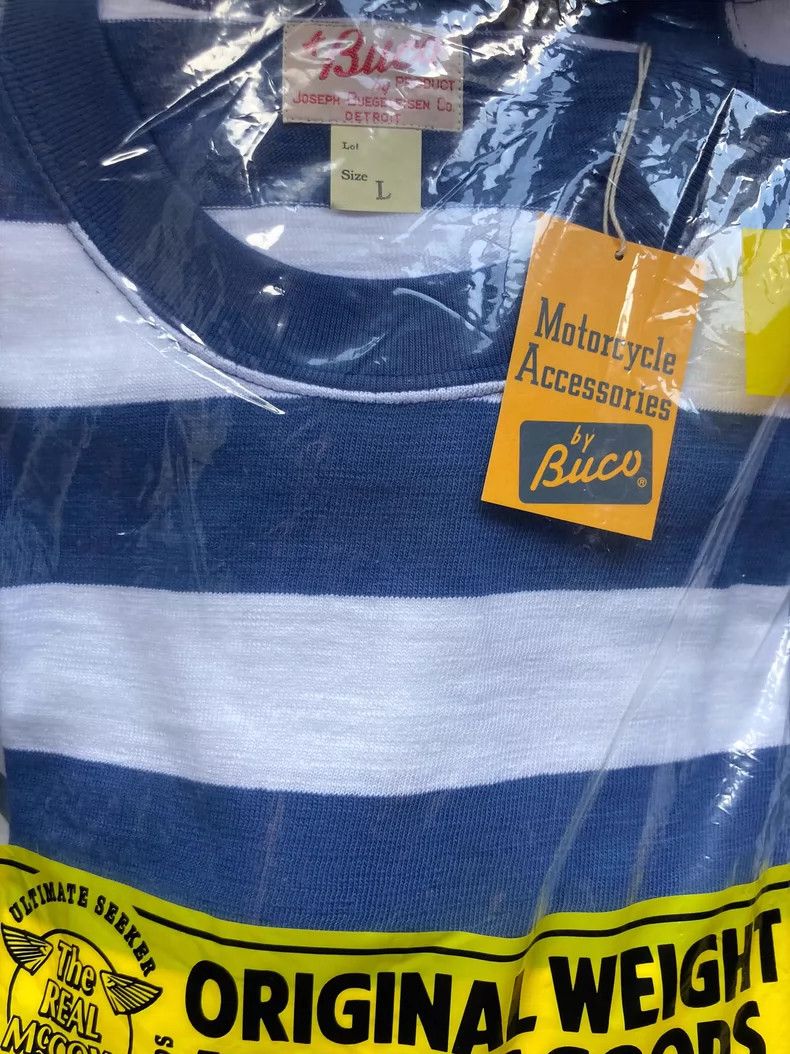 The Real McCoy's The REAL McCOY'S BUCO Striped Short Sleeve Tee发布成功 Size US L / EU 52-54 / 3 - 1 Thumbnail