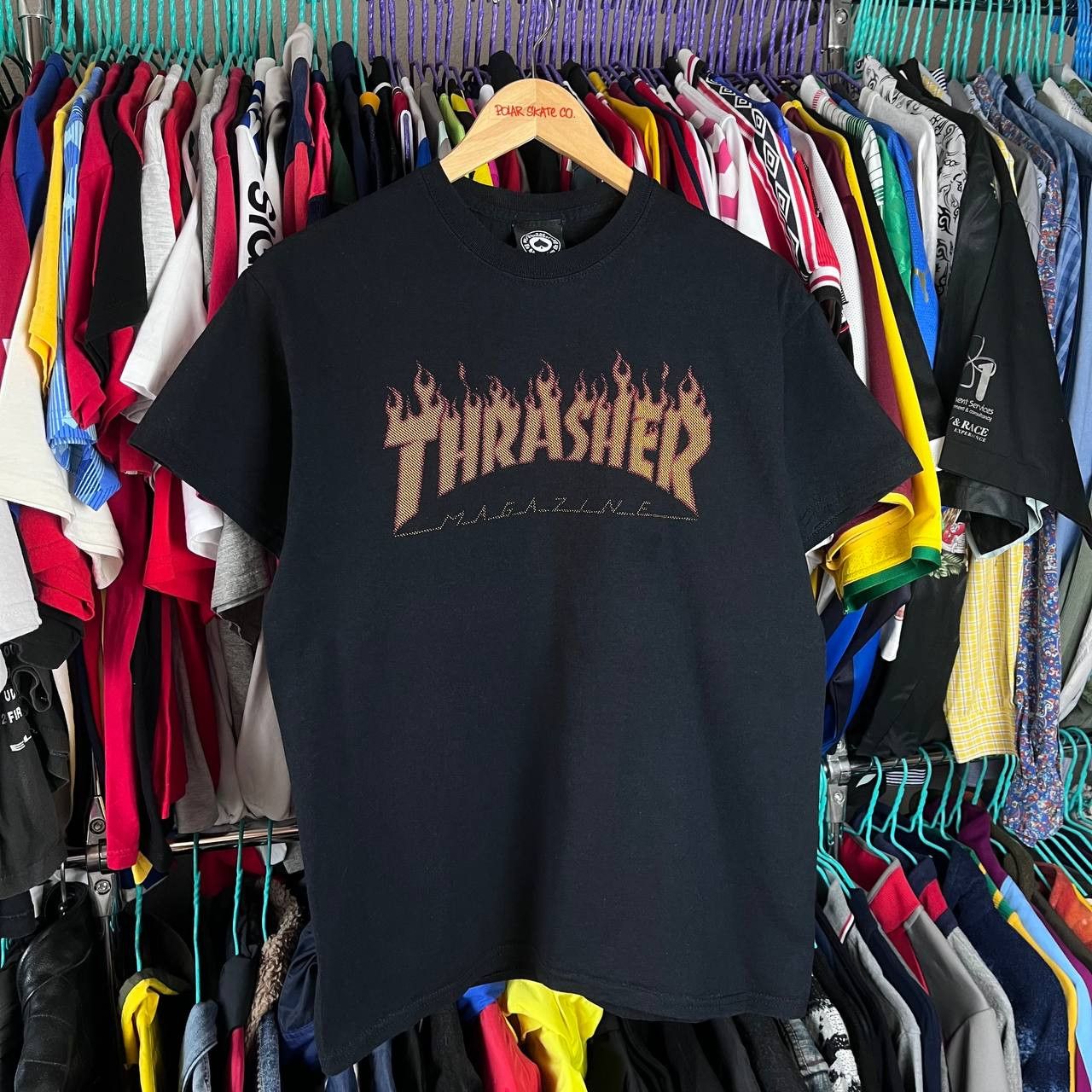 Thrasher Vintage Thrasher Magazine Black Tshirt SK8 Skateboard Size M Size US M / EU 48-50 / 2 - 1 Thumbnail