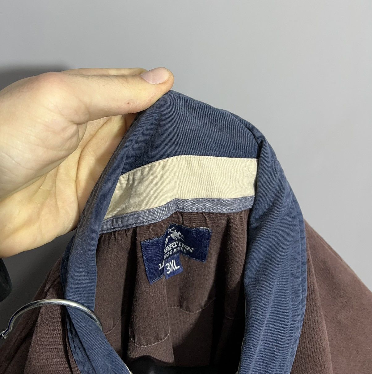 La Martina × Vintage La Martina #2 Brown Rugby Long Sleeve Polo Size US XXL / EU 58 / 5 - 7 Thumbnail
