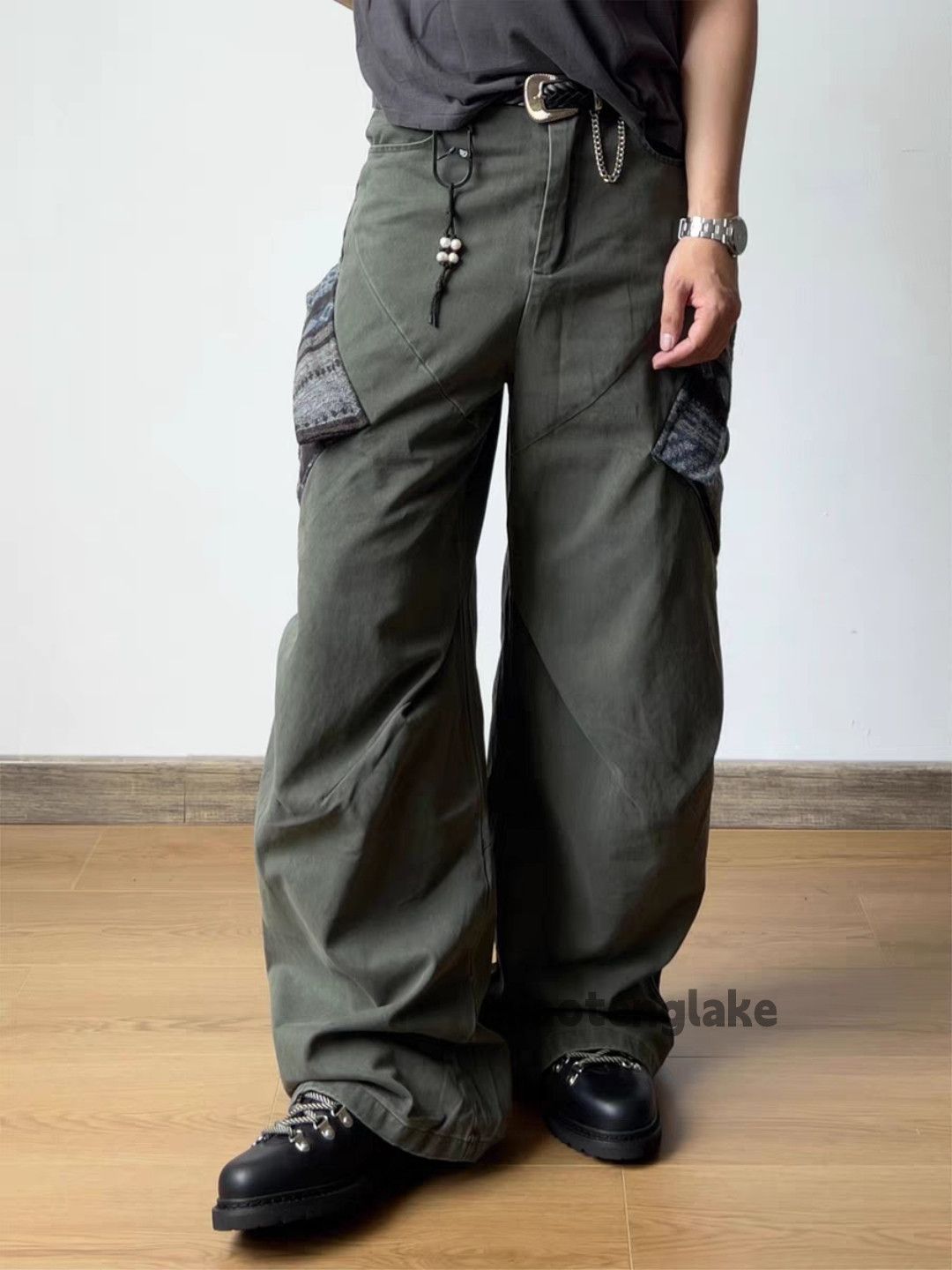 Vintage xz military outdoor tactical loose baggy flared cargo pants Size US 32 / EU 48 - 8 Thumbnail