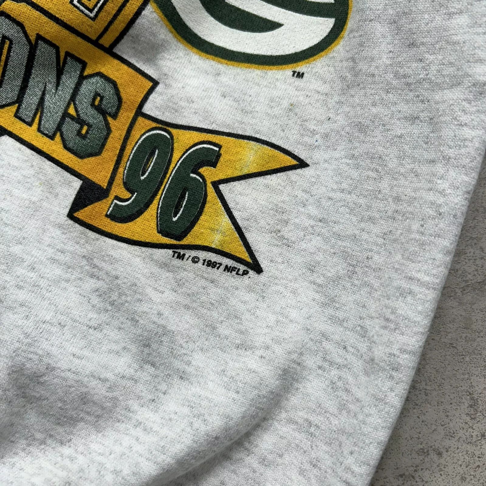NFL × Vintage GREEN BAY PACKERS MAGIC JOHNSON T's 1996 CHAMP SWEATSHIRT Size US M / EU 48-50 / 2 - 3 Thumbnail