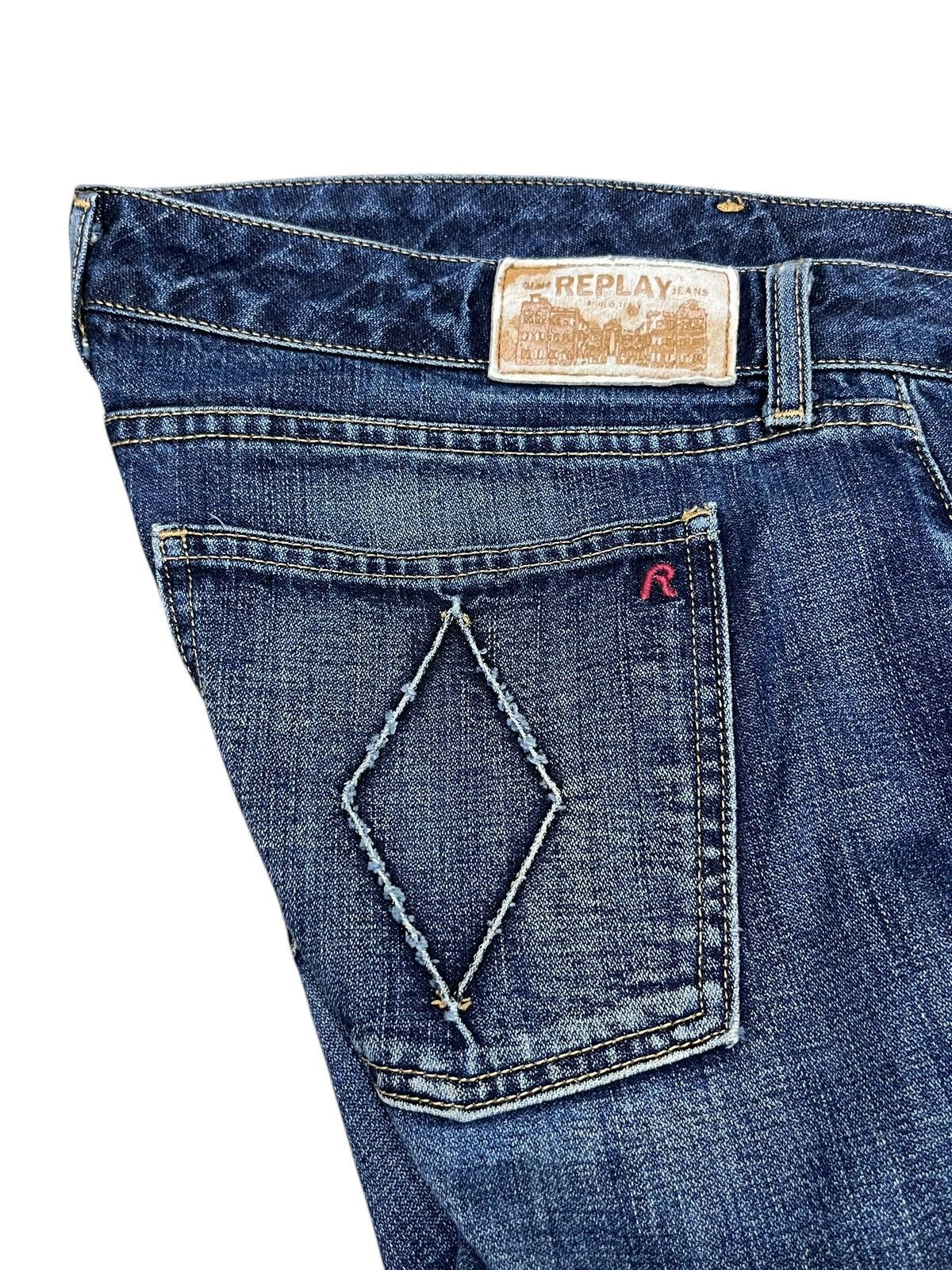 Replay Vintage Replay Italy Bootcut Flare Denim Y2K Fade Size 31" - 6 Thumbnail