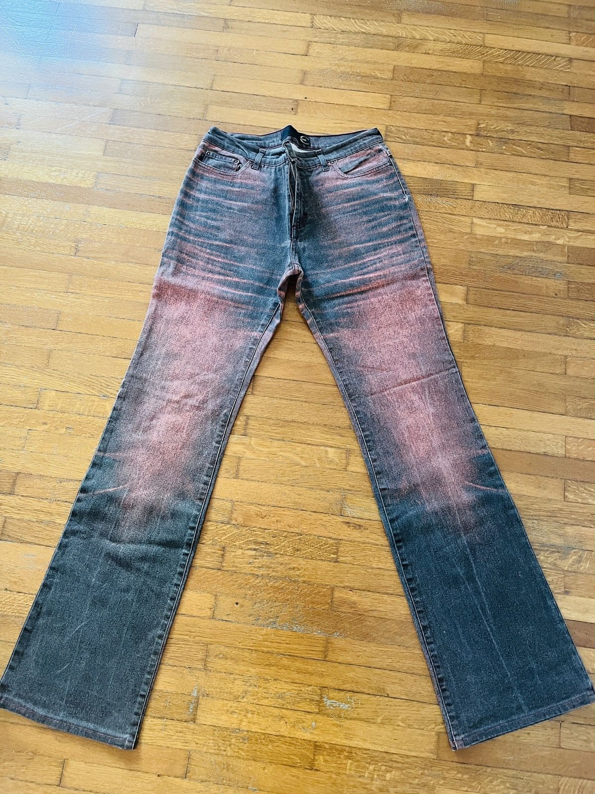 Roberto Cavalli Roberto Cavalli Vintage Black Jeans with Red Fade – size M Size 28" / US 6 / IT 42 - 5 Thumbnail