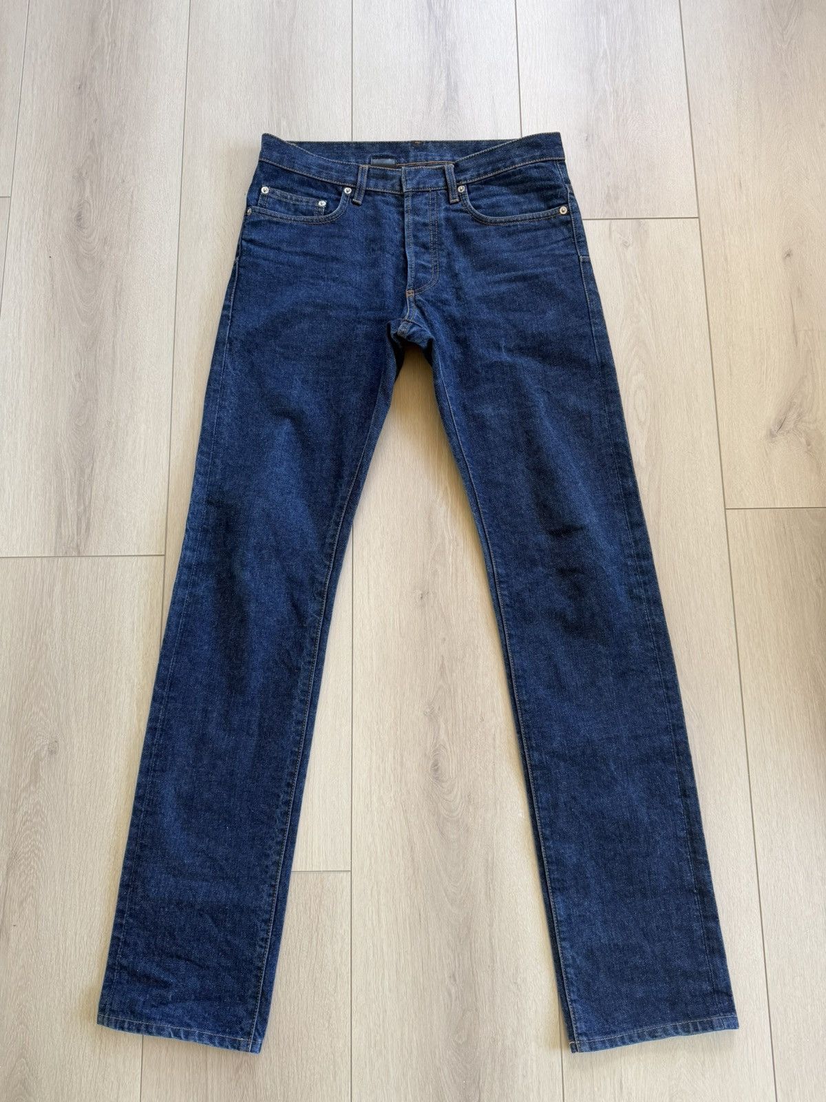 2000s Dior homme Hedi Slimane raw denim jeans