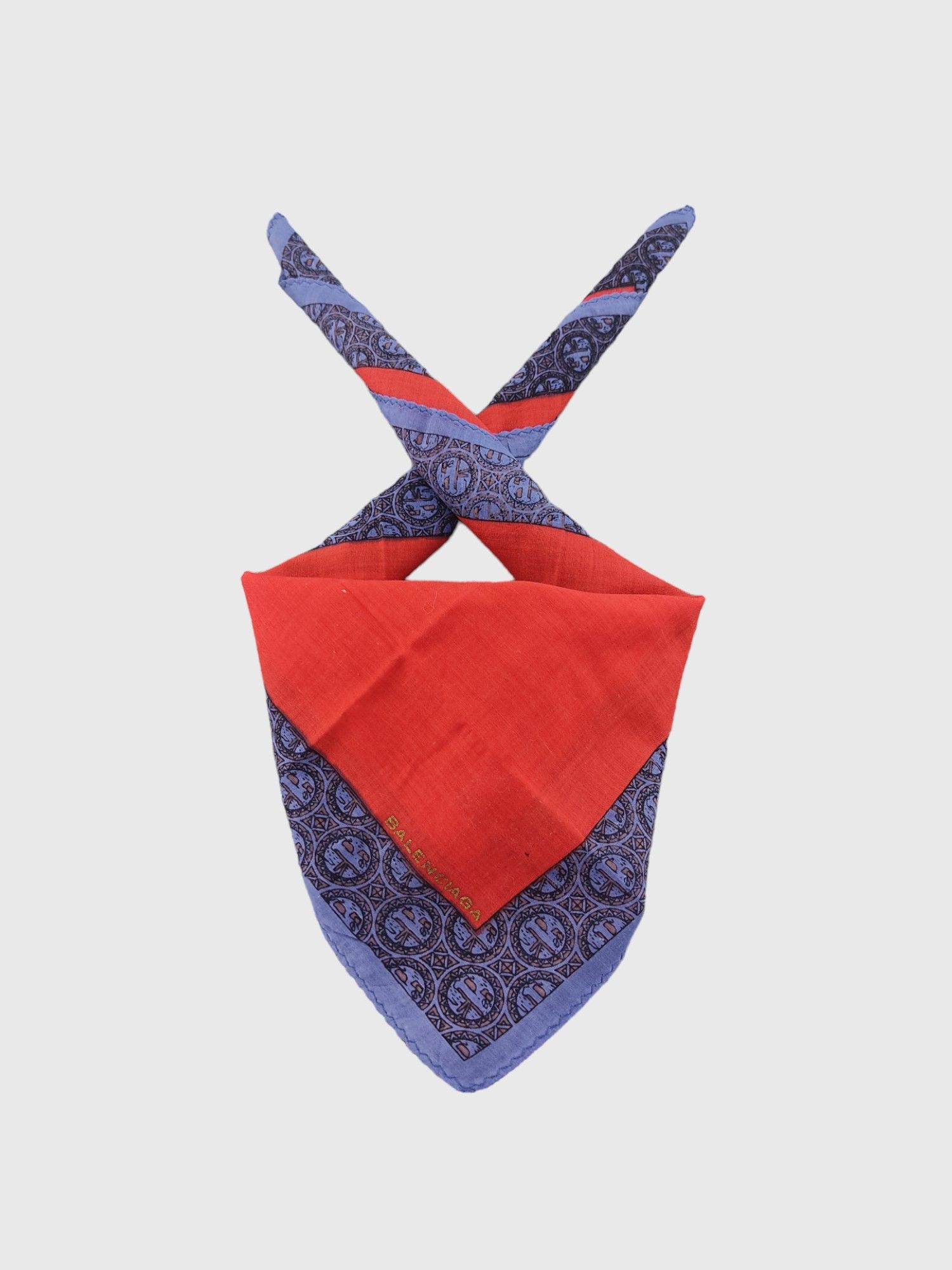 Balenciaga Vintage Balenciaga Handkerchief Neckerchief Bandana H175D Size ONE SIZE - 1 Thumbnail
